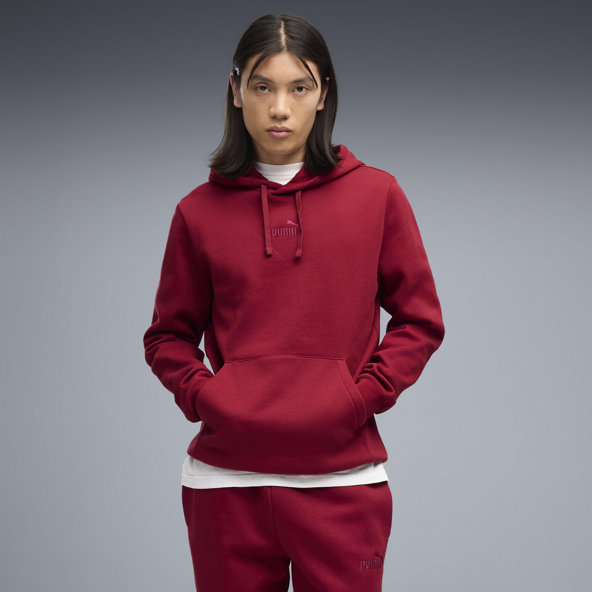 Sweat com capuz de velo Essentials No.1 Logo para homem PUMA 2/5