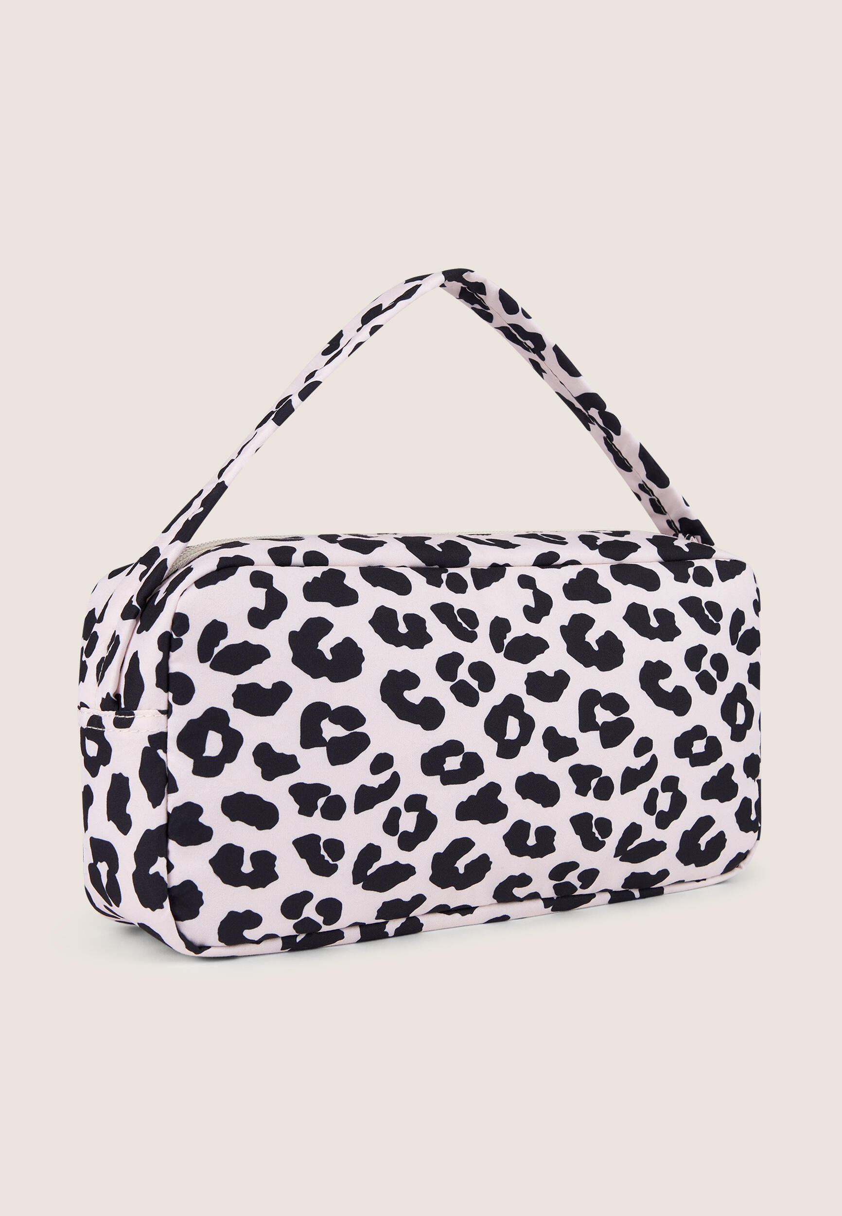 Borsa a spalla leopardata in poliestere con logo FREDDY 2/3