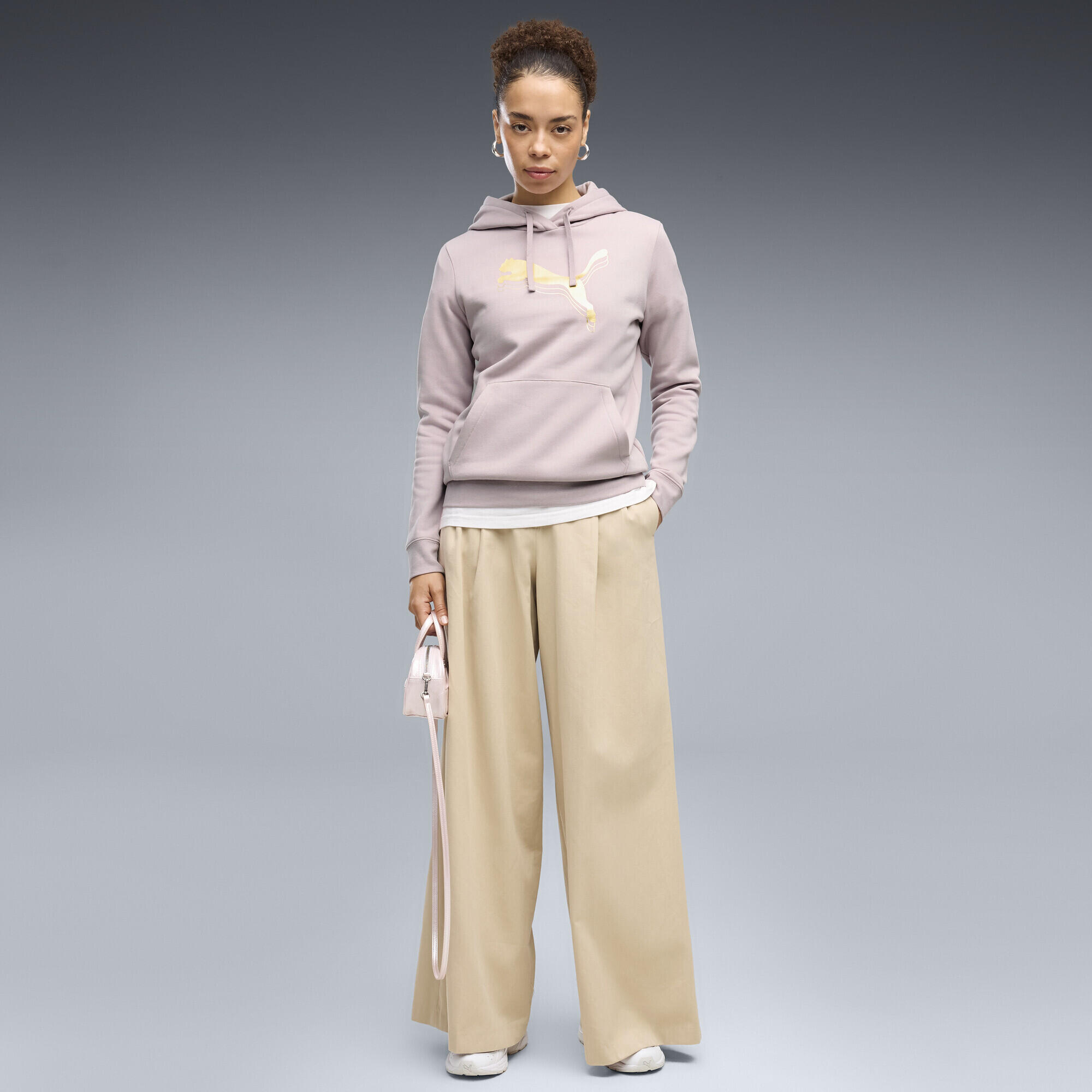 Felpa con cappuccio ESS METALLIC da donna PUMA 4/5