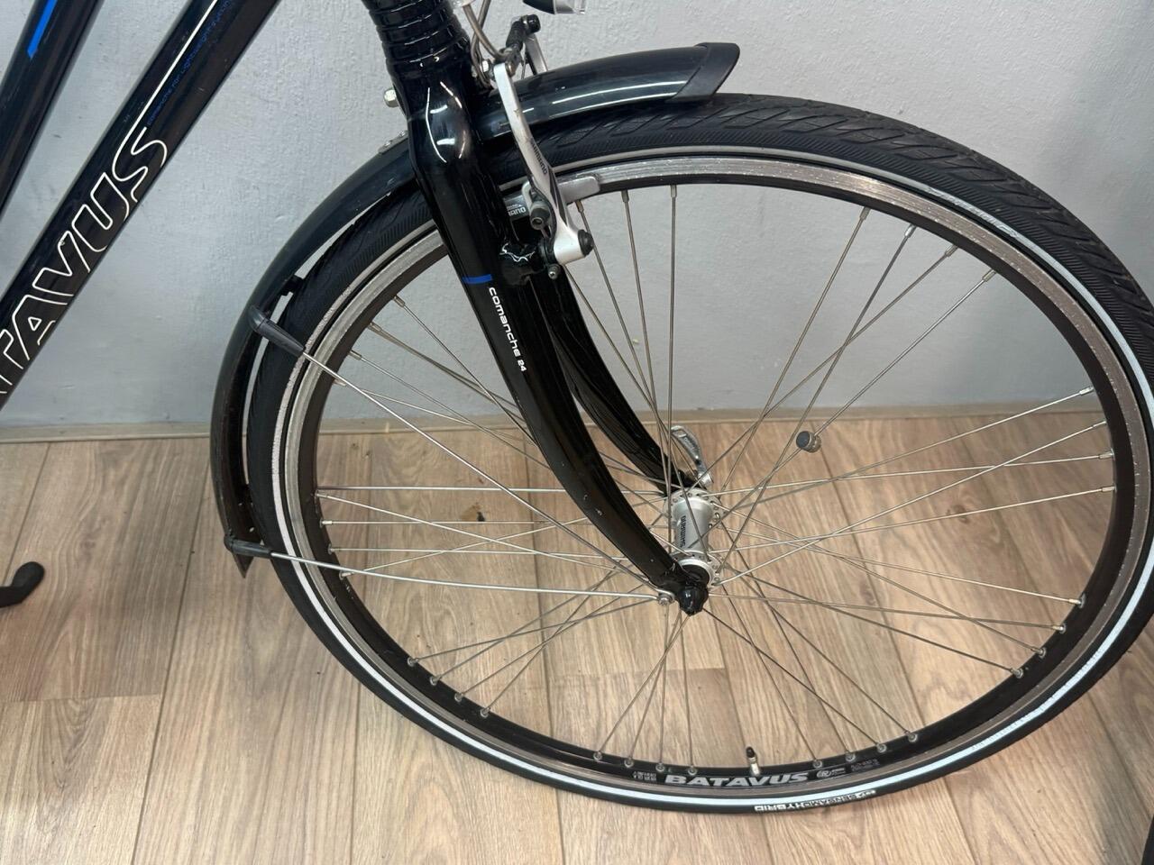 Batavus Comanche 24, Shimano Alivio back shifter, blauw 7/7
