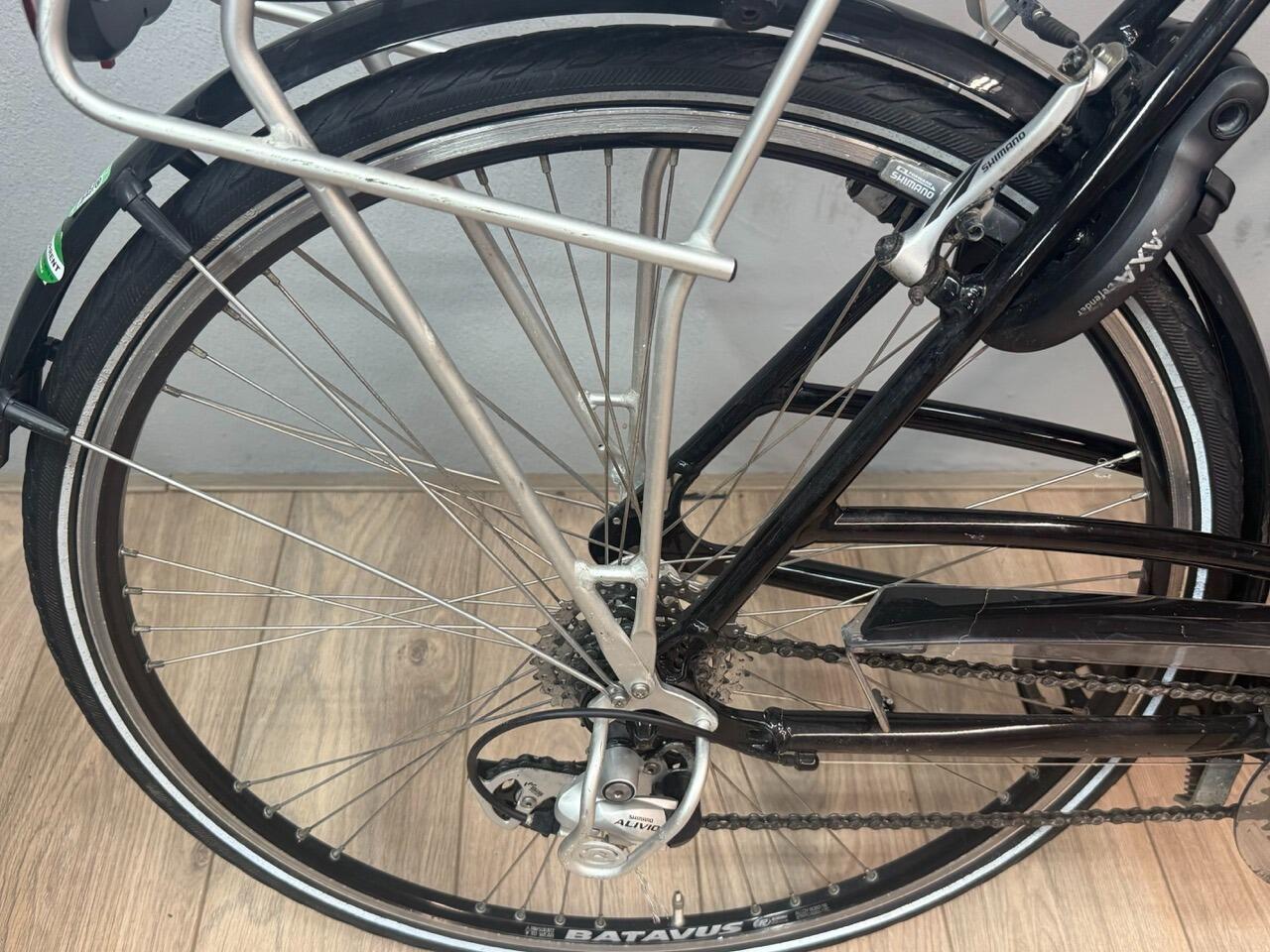 Batavus Comanche 24, Shimano Alivio back shifter, blauw 6/7