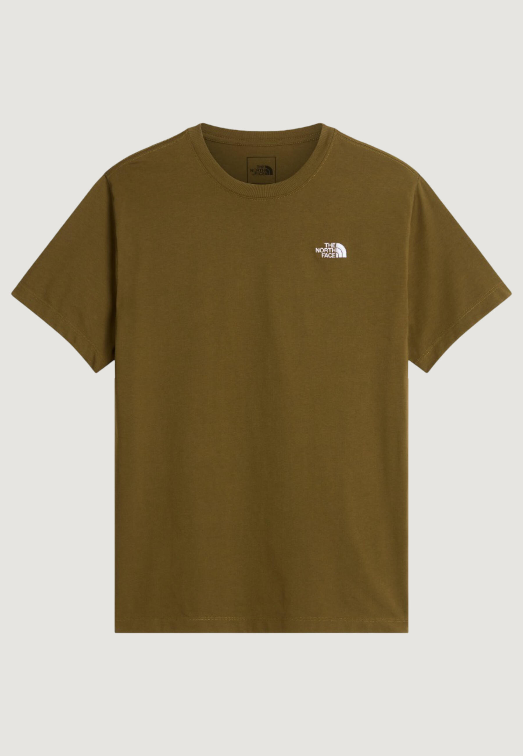 t-shirt crop top M EVOLUTION SIMPLE DOME REGULAR SHORT SL HOMME olive verte 4/5