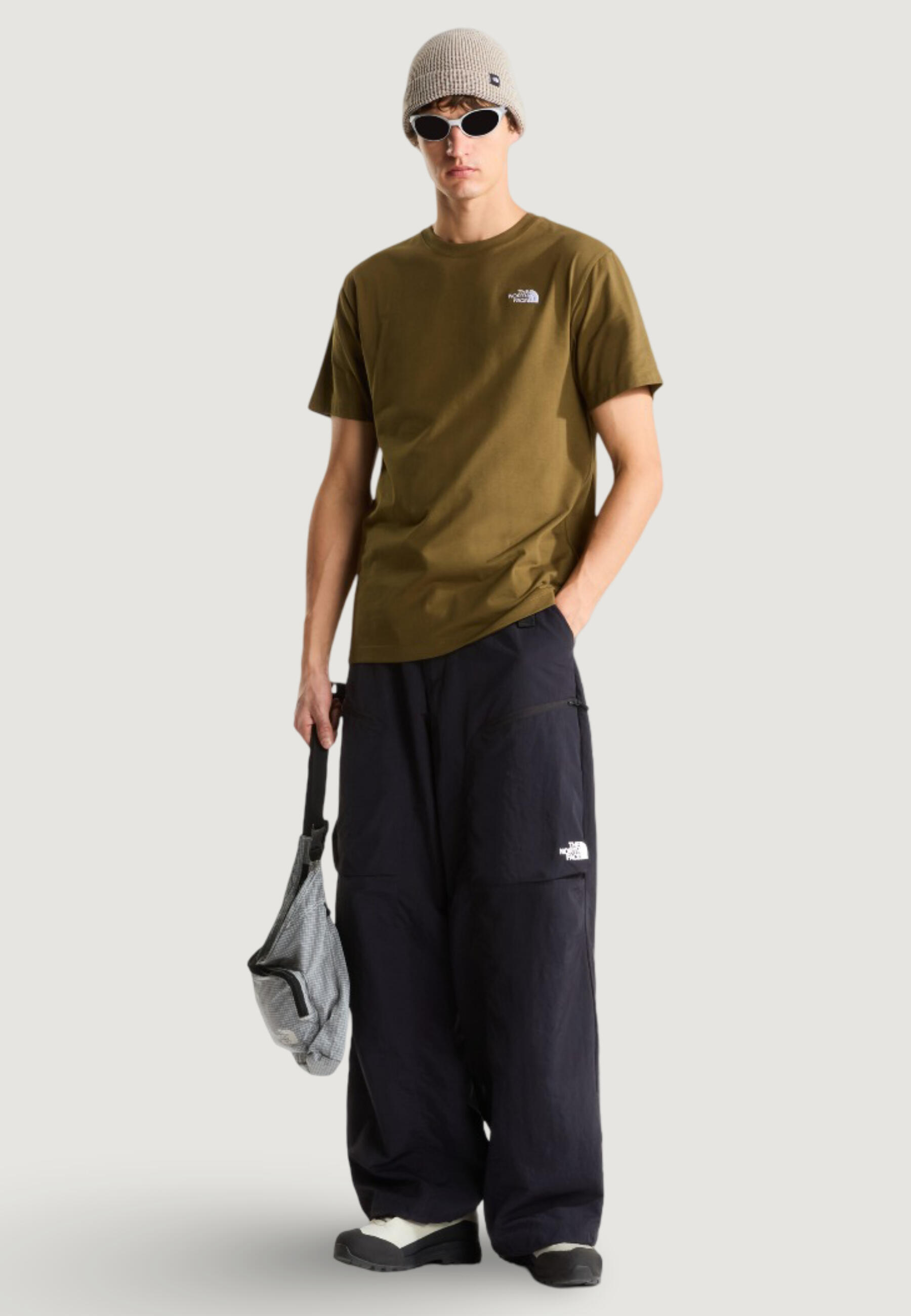 t-shirt crop top M EVOLUTION SIMPLE DOME REGULAR SHORT SL HOMME olive verte 3/5