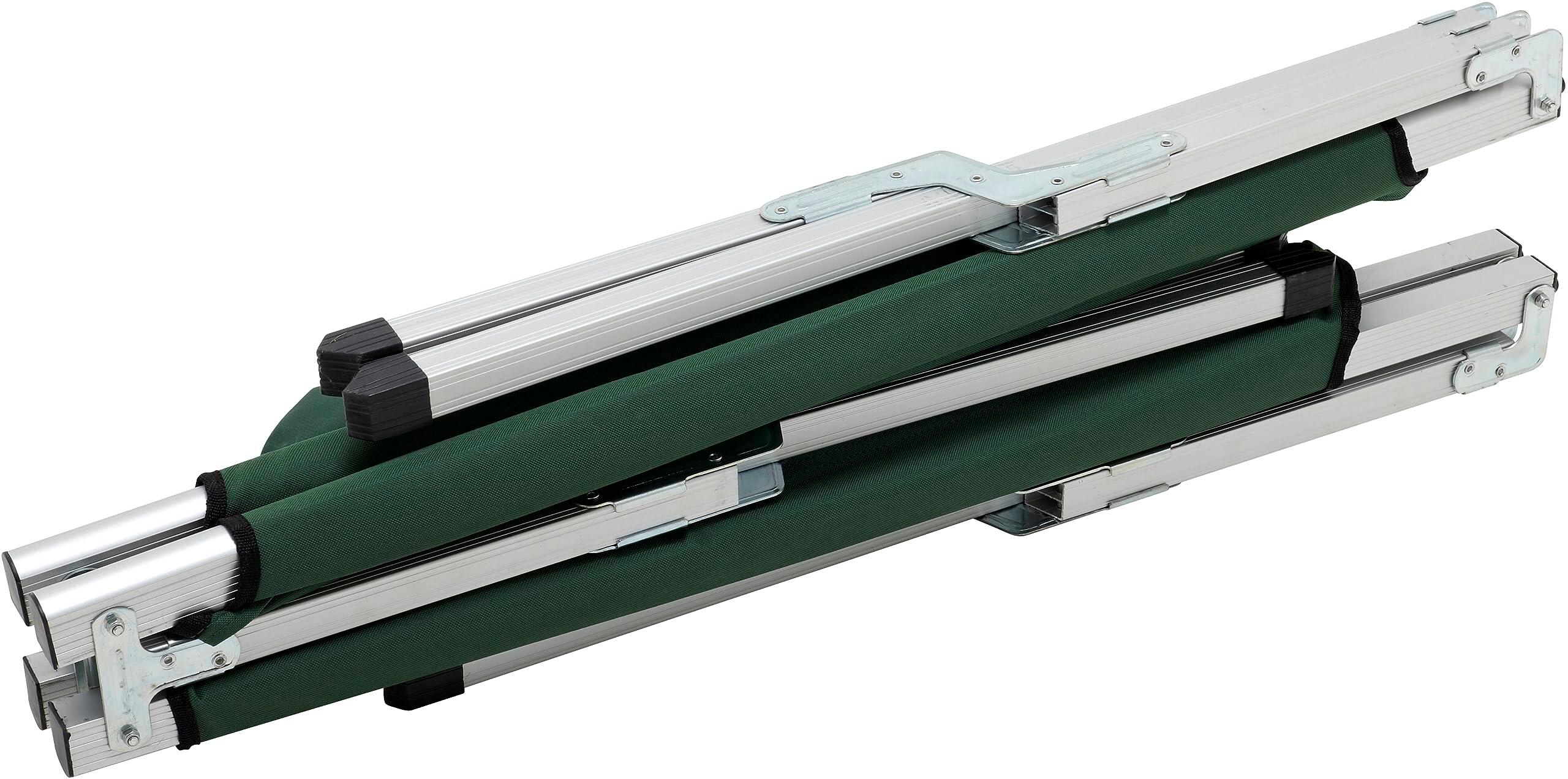 C.A.O. - Lit de Camp Repliable Aluminium en Cadre Aluminium + Pieds Acier + 5/5