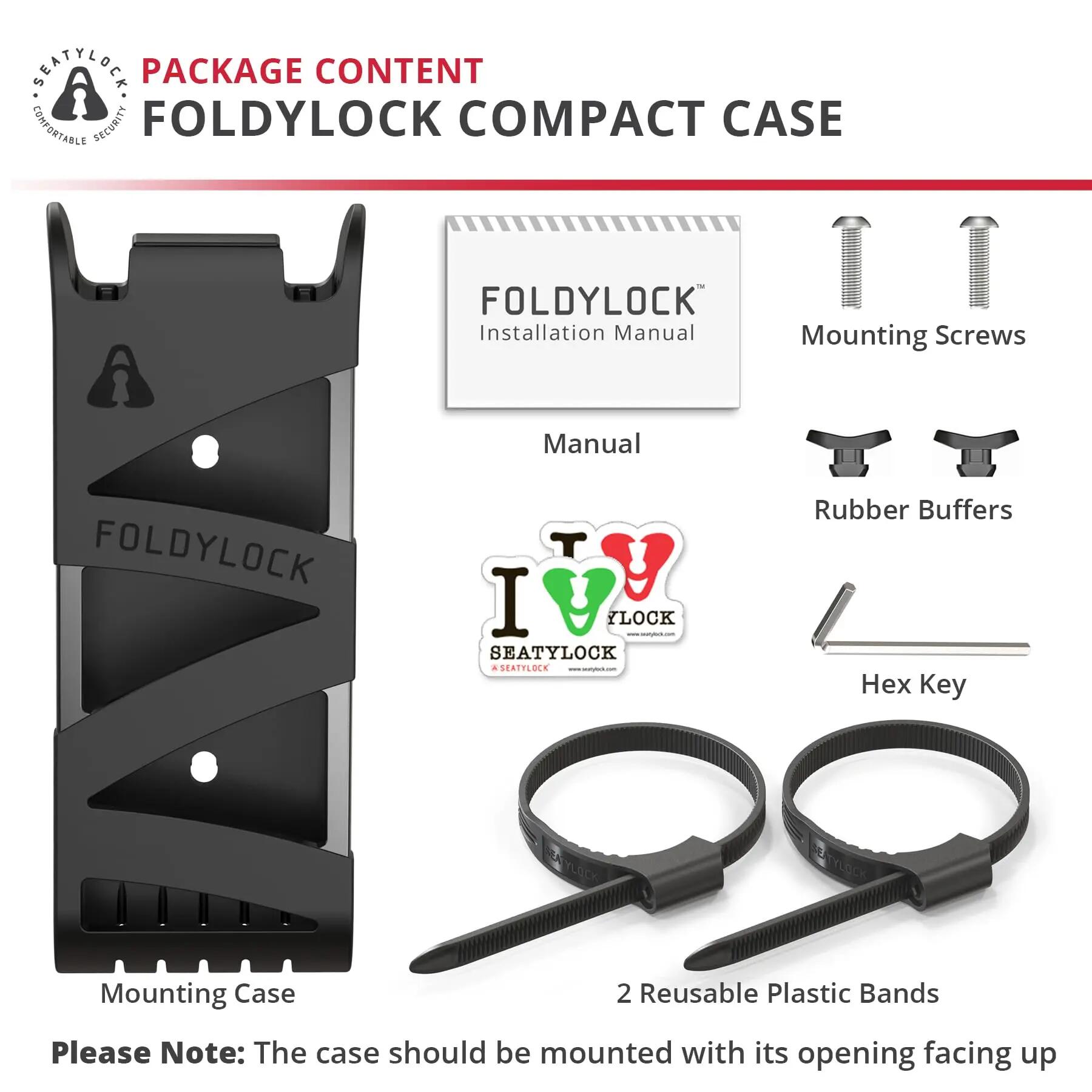 FoldyLock Compact Support pour Fixation Antivol Velo - Porte Anti Vol Vélo 3/5
