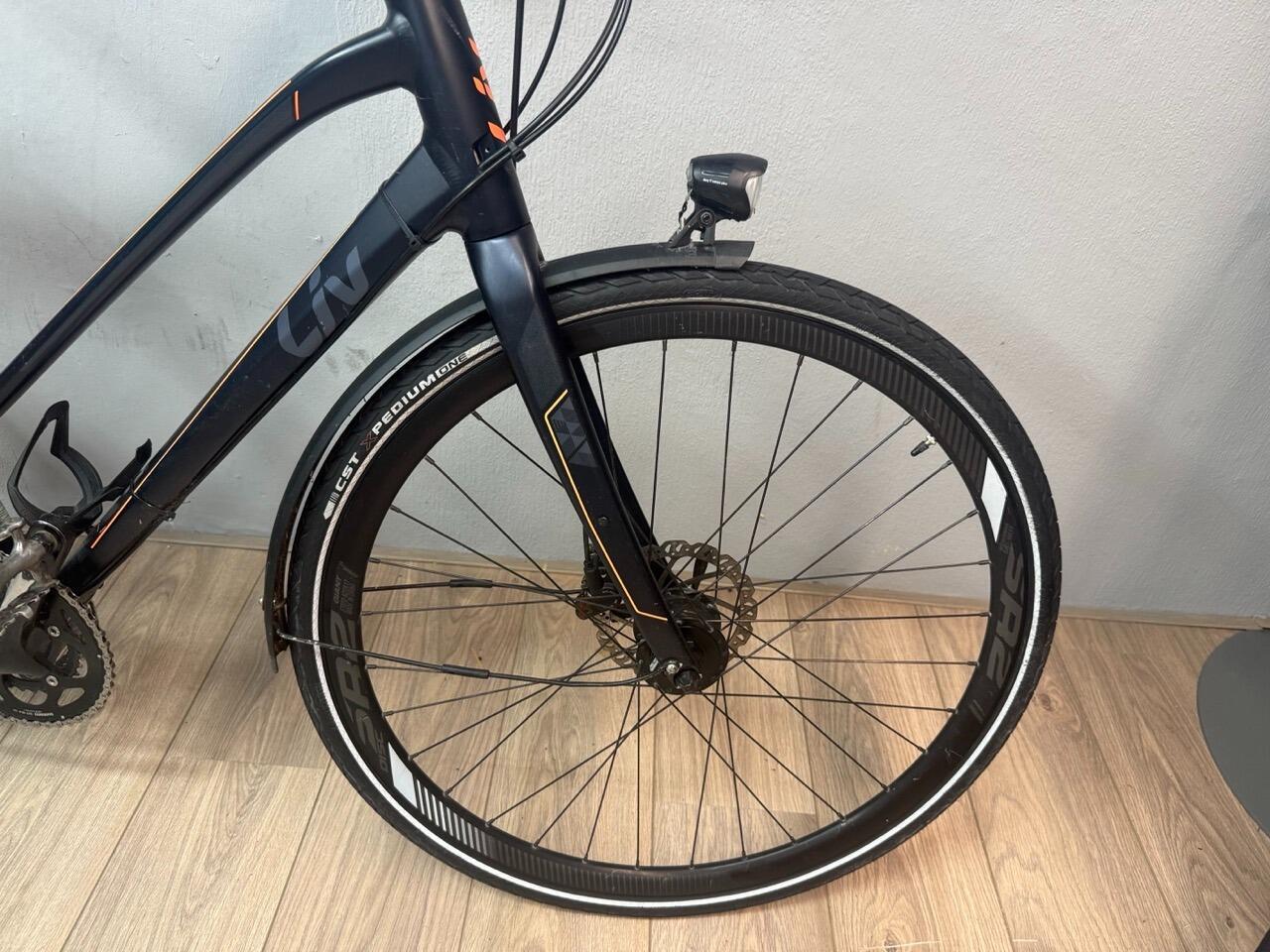 Liv trekking/hybride bike, zwart 6/7