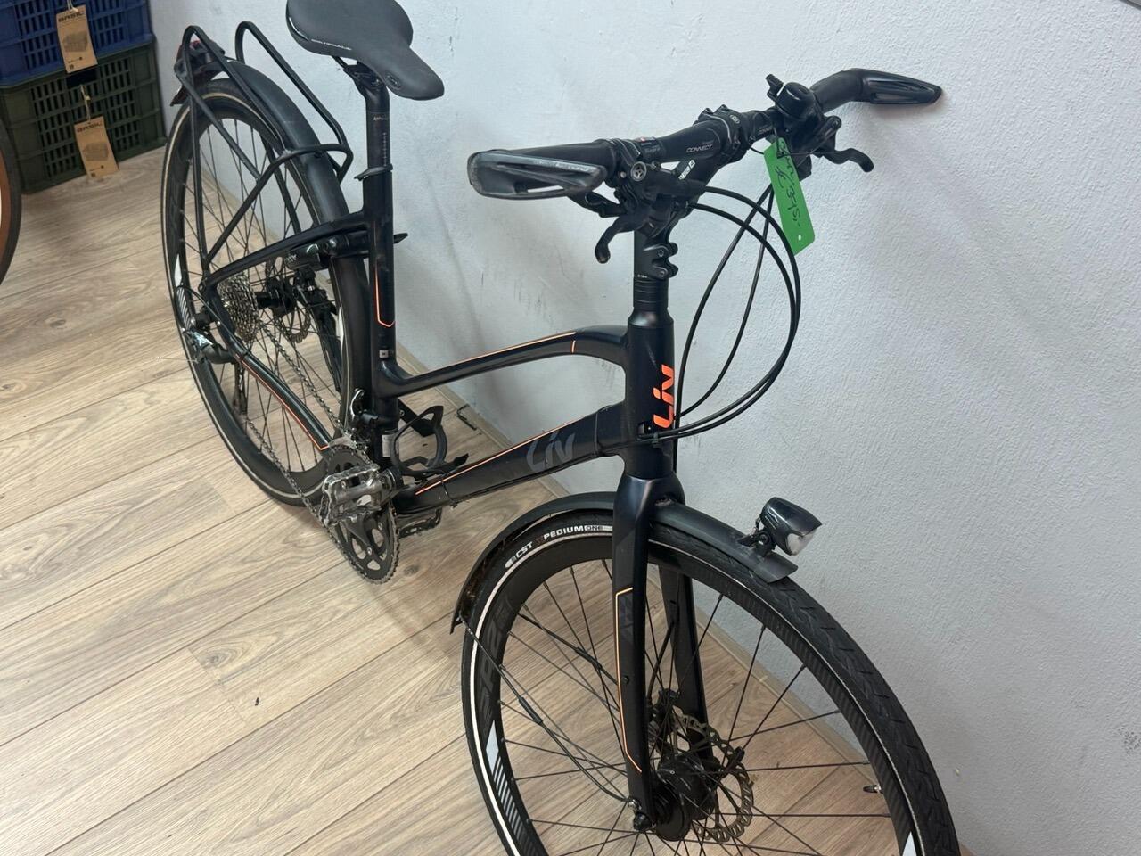Liv trekking/hybride bike, zwart 2/7