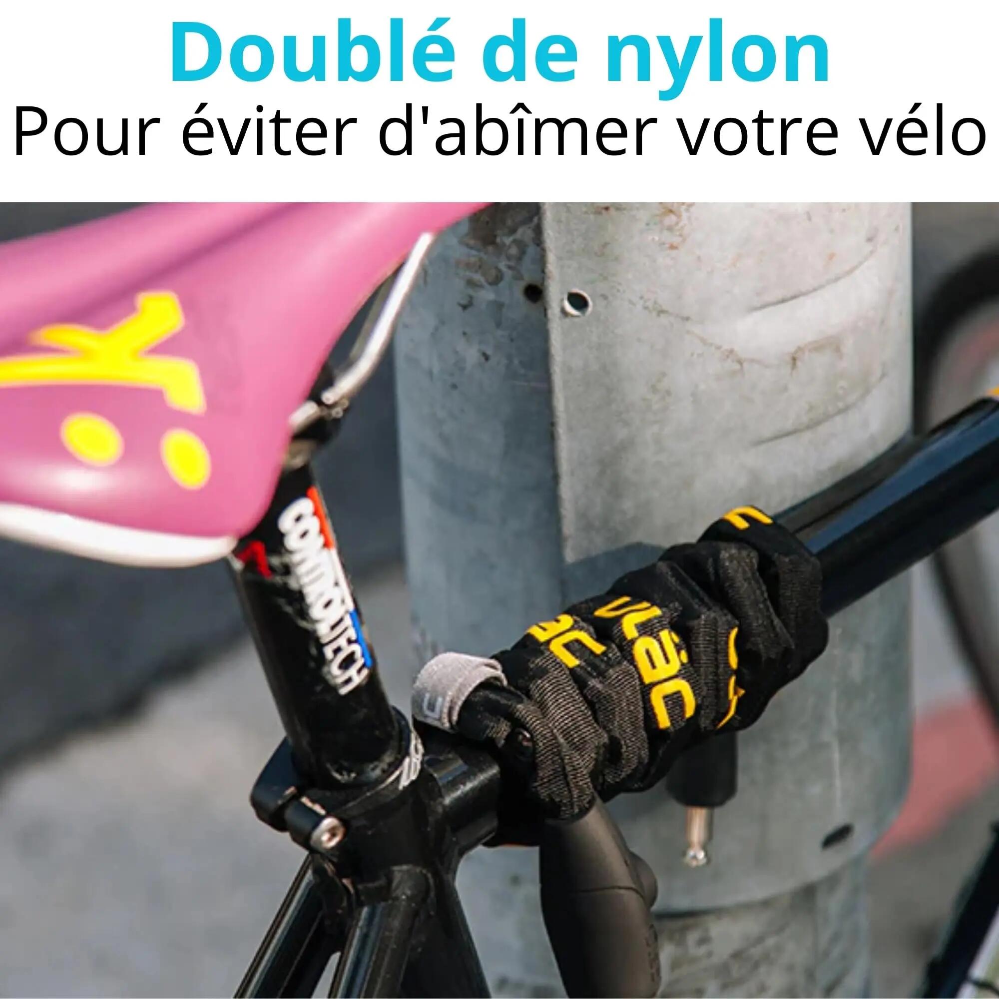 Antivol Vélo Sécurité Scooter Moto Trottinette Haute Sécurité Clé Chaîne 4mm 3/6
