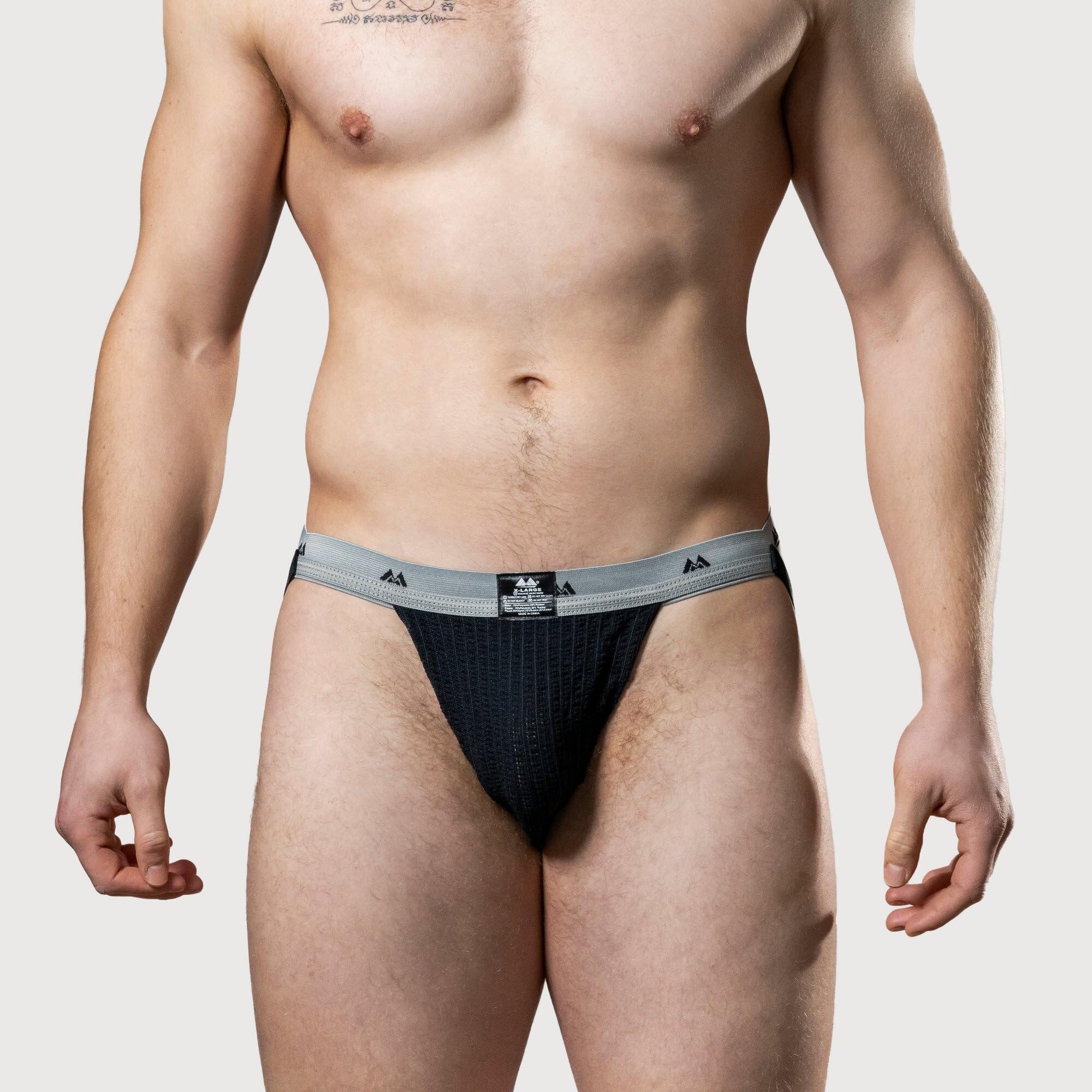 Edition Jockstrap Supporter Hoe Noir/Gris Taille M 2/6