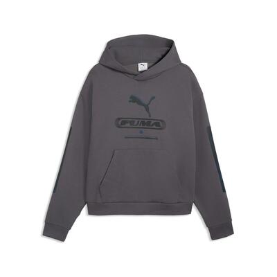 Puma sport boxy graphic fleece hoodie voor heren puma