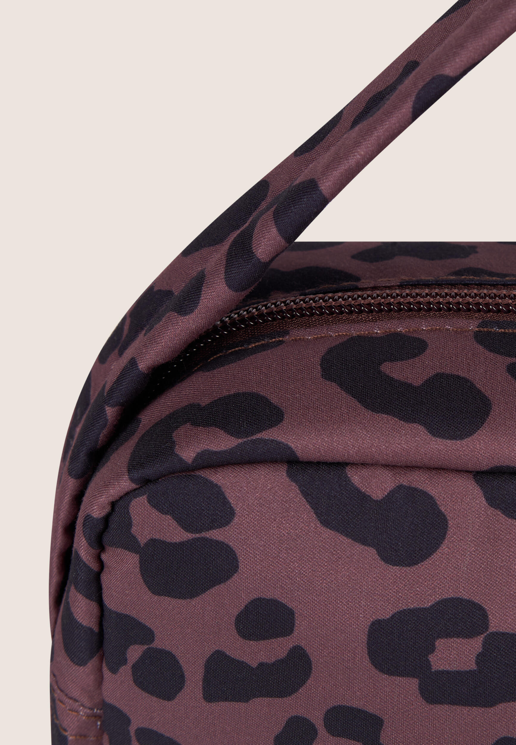 Borsa a spalla leopardata in poliestere con logo FREDDY 3/3