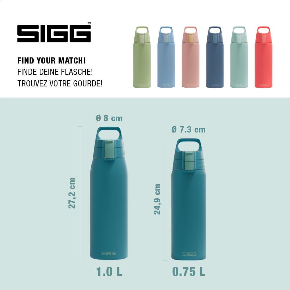 Gourde en acier inoxydable - Shield ONE Blue Puya - Convient pour les boissons 5/6