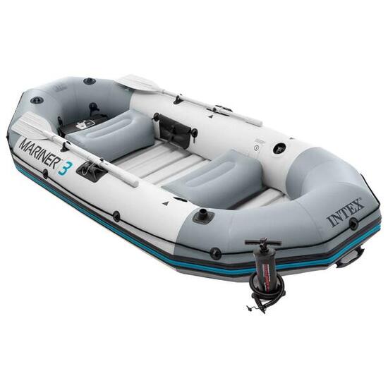 Mariner 3 Inflatable Dinghy 3 Man Boat with Aluminium Oars and Pump