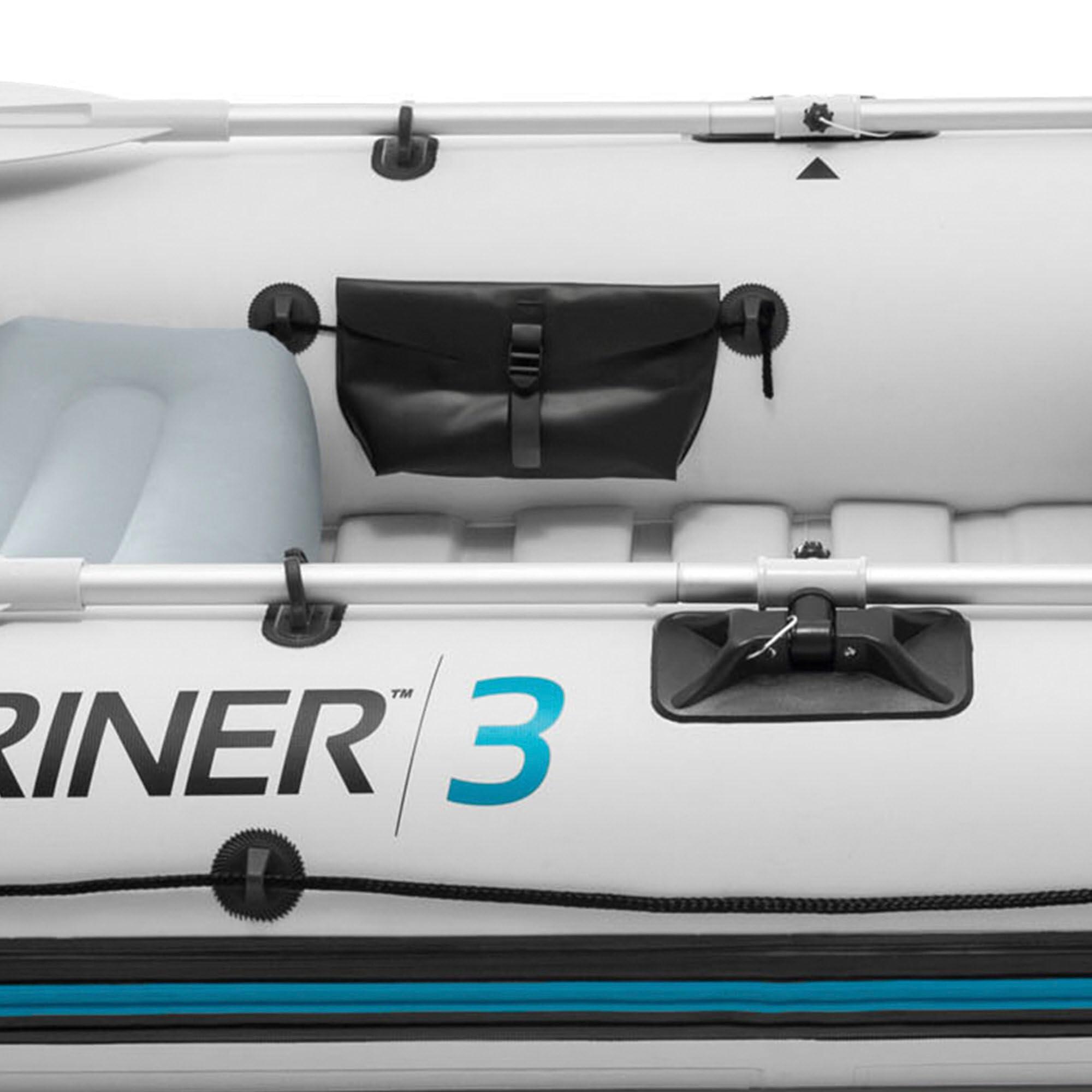 Mariner 3 Inflatable Dinghy 3 Man Boat with Aluminium Oars and Pump 6/7