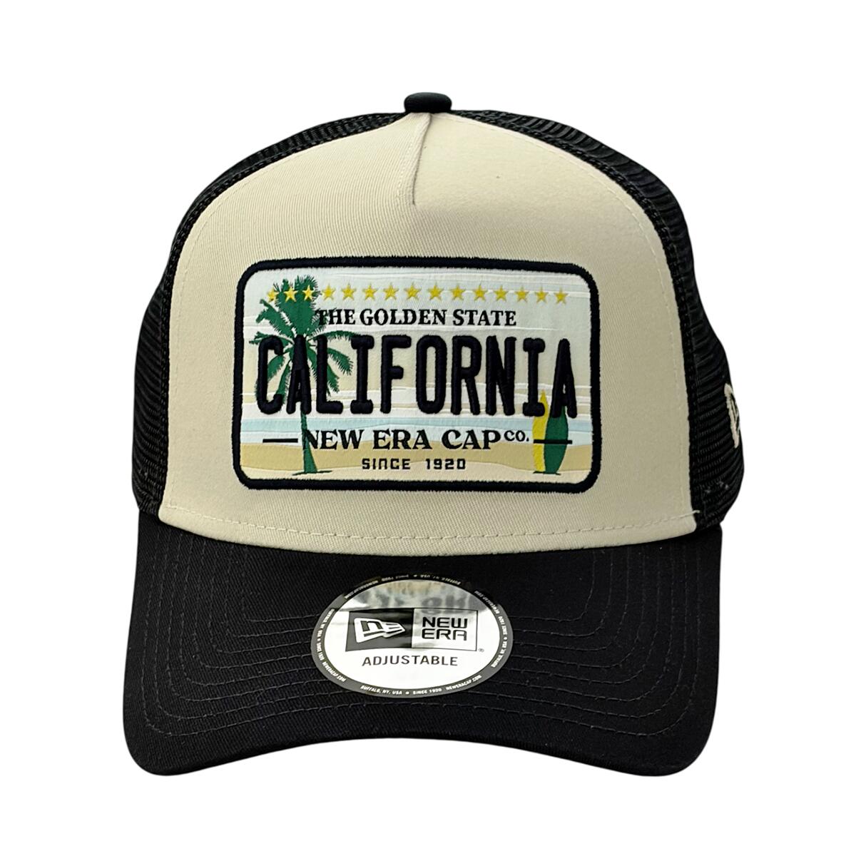 New Era 9FORTY Trucker Cap California Licence Plate beige/dark blau 2/4