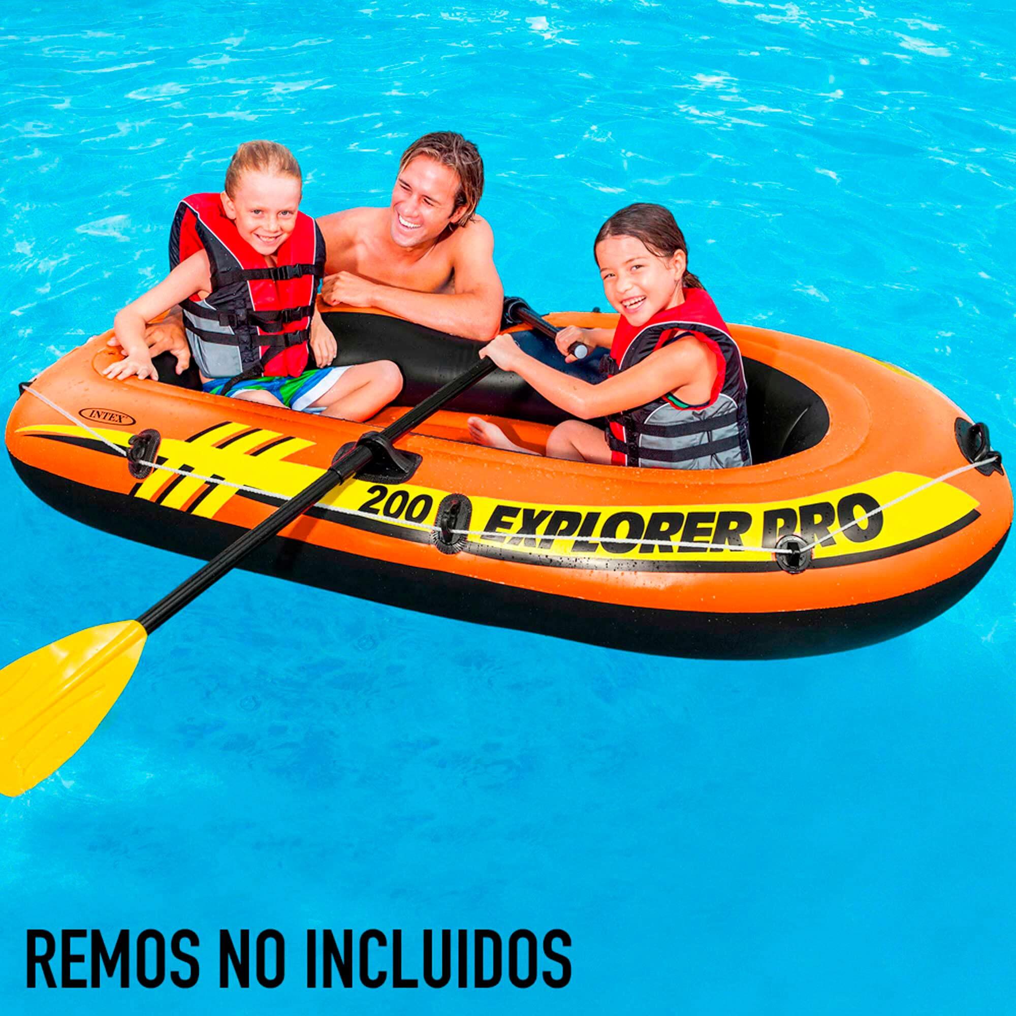 Explorer Pro Inflatable Boat, Boat Only, Two Person (196 x 102 x 33 cm), Orange 3/7