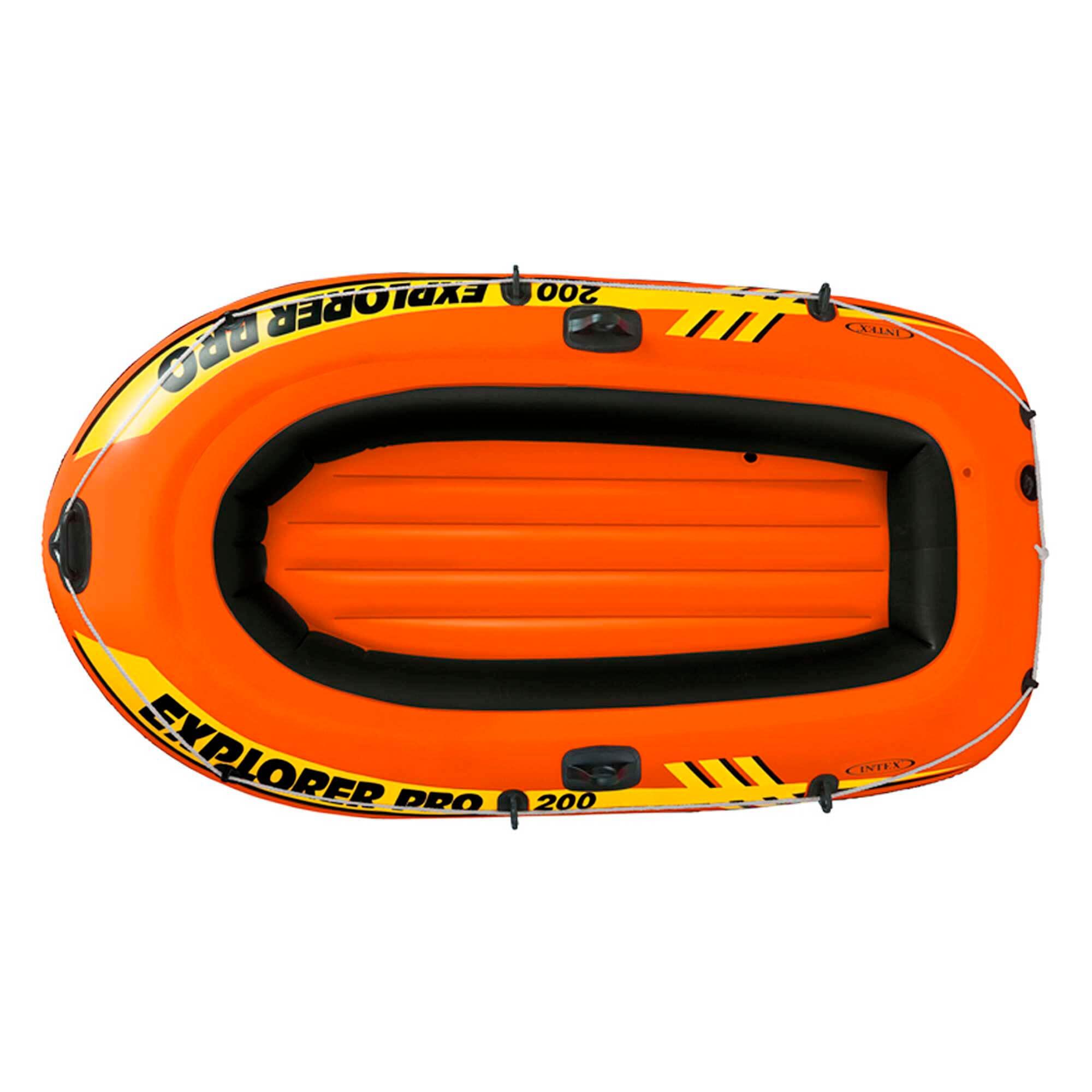 Explorer Pro Inflatable Boat, Boat Only, Two Person (196 x 102 x 33 cm), Orange 2/7