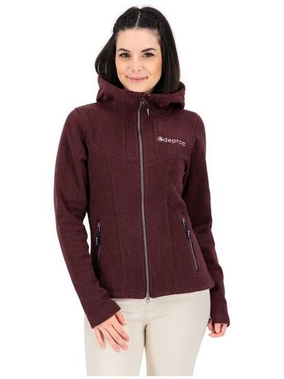 Damen - Naturwandern - Fleecejacke - warm, Kapuze - GLORY MAY