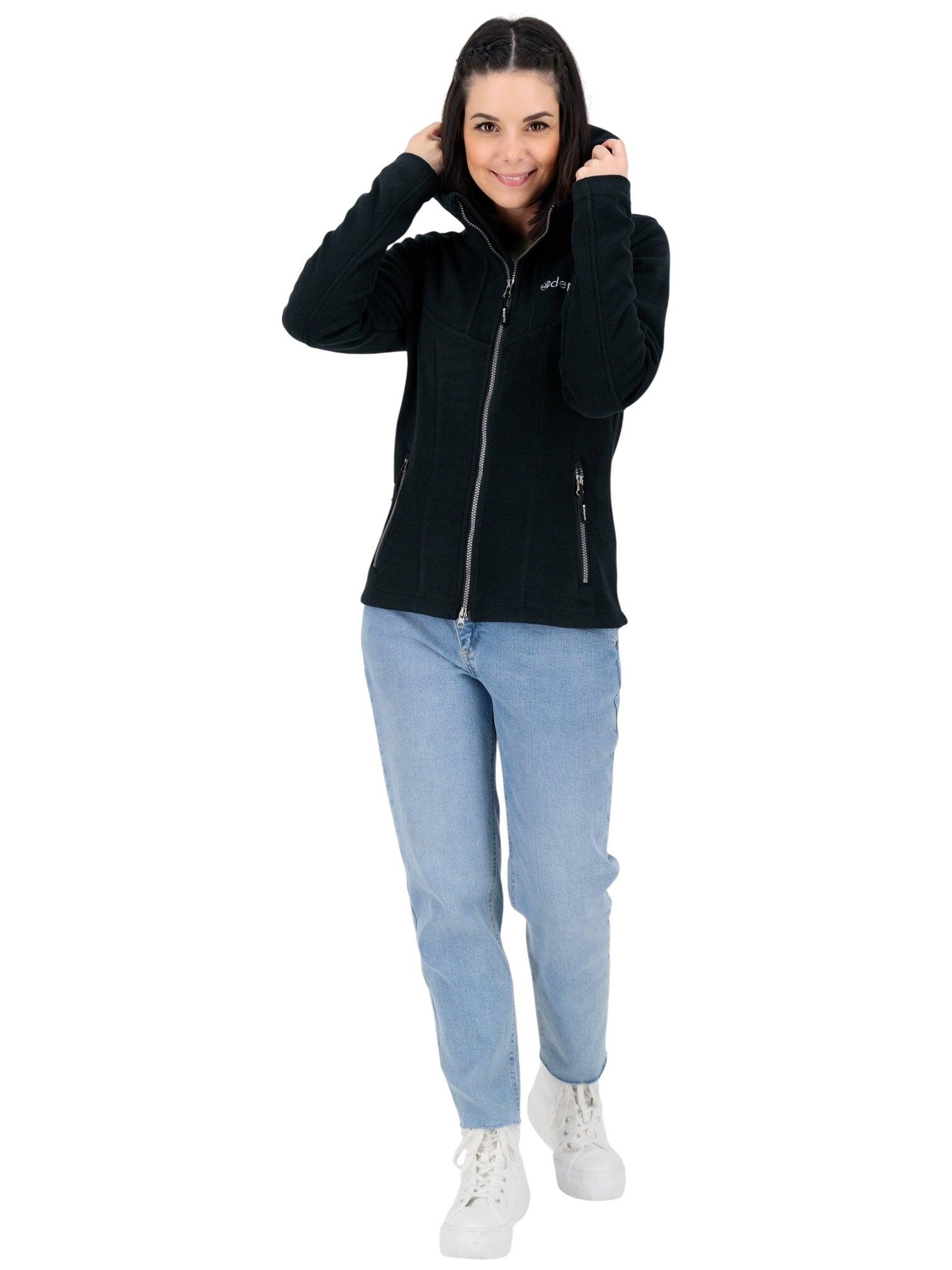 Damen - Strickfleecejacke - mit Kapuze, Melange-Optik - GLORY MAY 4/5