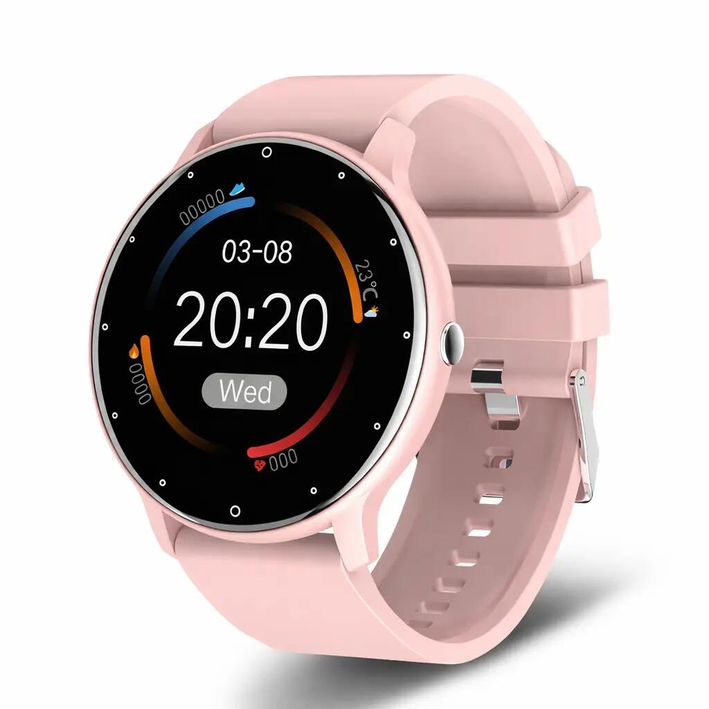 Ladies Smart Watch Full Touch Screen – BT Call, Waterproof Fitness Tracker