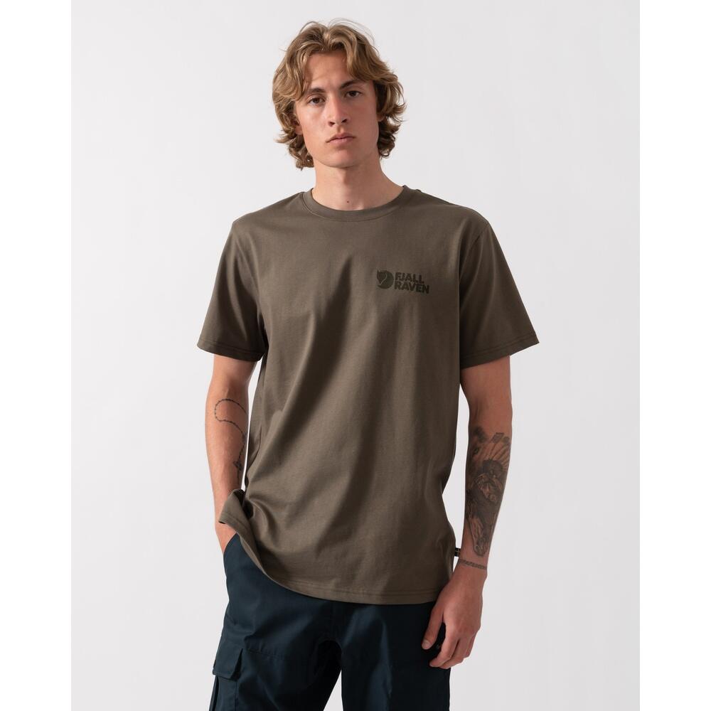 Fjällräven Övik Heavy Classic T-Shirt M Herren (Laurel Green) Größe L 3/4