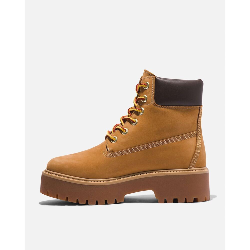 Botines - mujer - impermeables - Stone Street - marrón camel 6/6