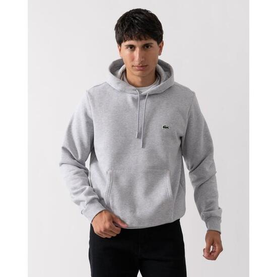 Felpa con Cappuccio Uomo Lacoste Grigio chiaro