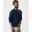 Pulover Lacoste clasic bleumarin cu guler rotund