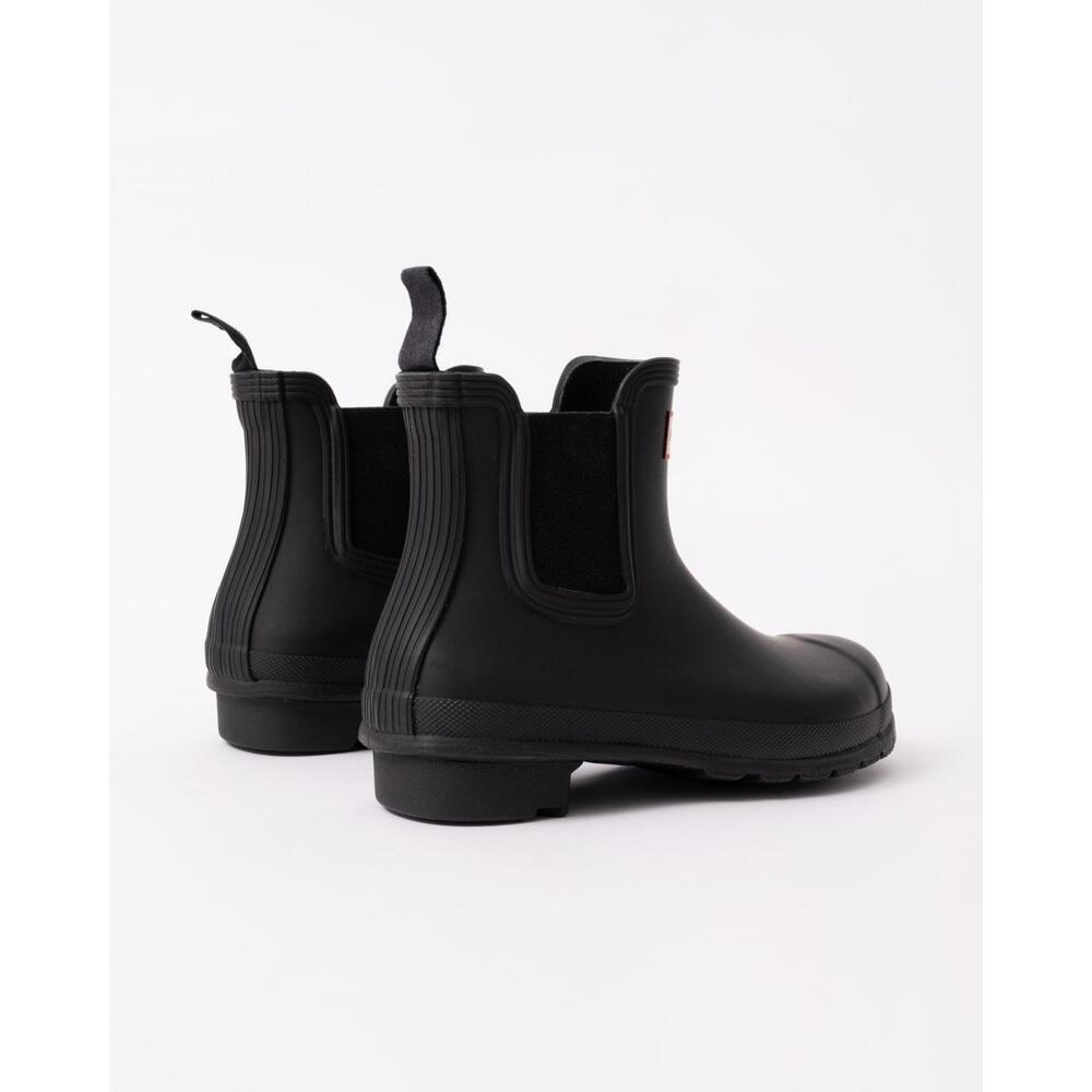 Botas De Agua Mujer Hunter Original Chelsea Negro 3/6