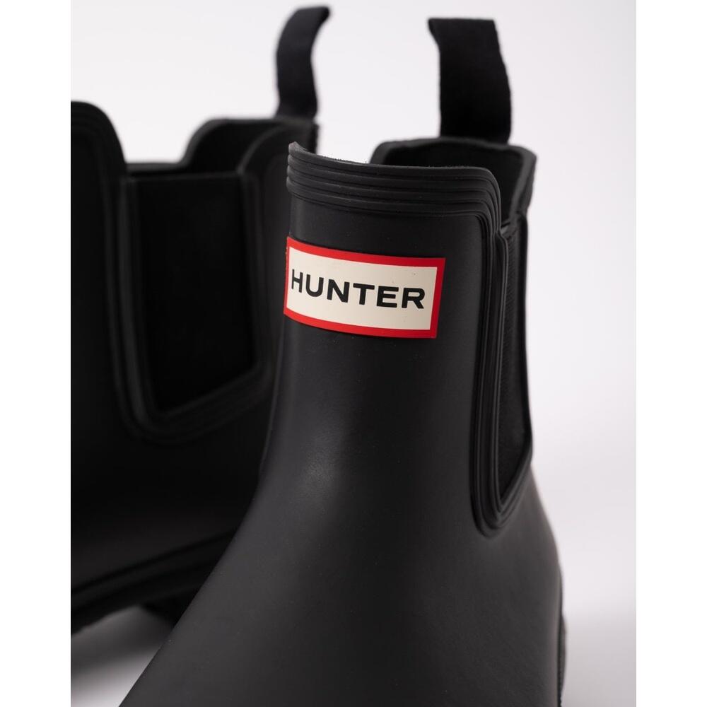Botas De Agua Mujer Hunter Original Chelsea Negro 2/6