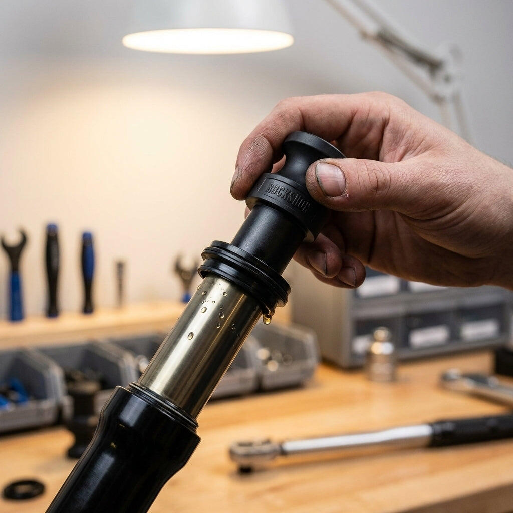 Attrezzo per il montaggio della guarnizione del tergicristallo Rockshox 2/3
