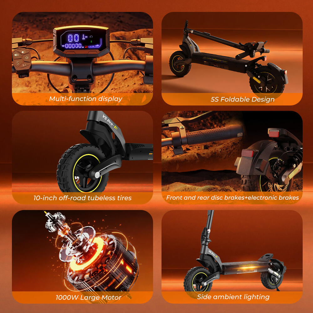 iScooter V5 Pro ABE Scooter elettrico tutto terreno, batteria 48V 12.5Ah 6/7
