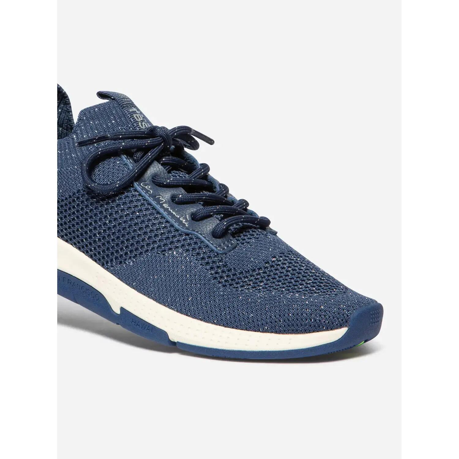 Chaussures - Running - Femme - Léopard, lacets - JELLINA Bleu 5/5