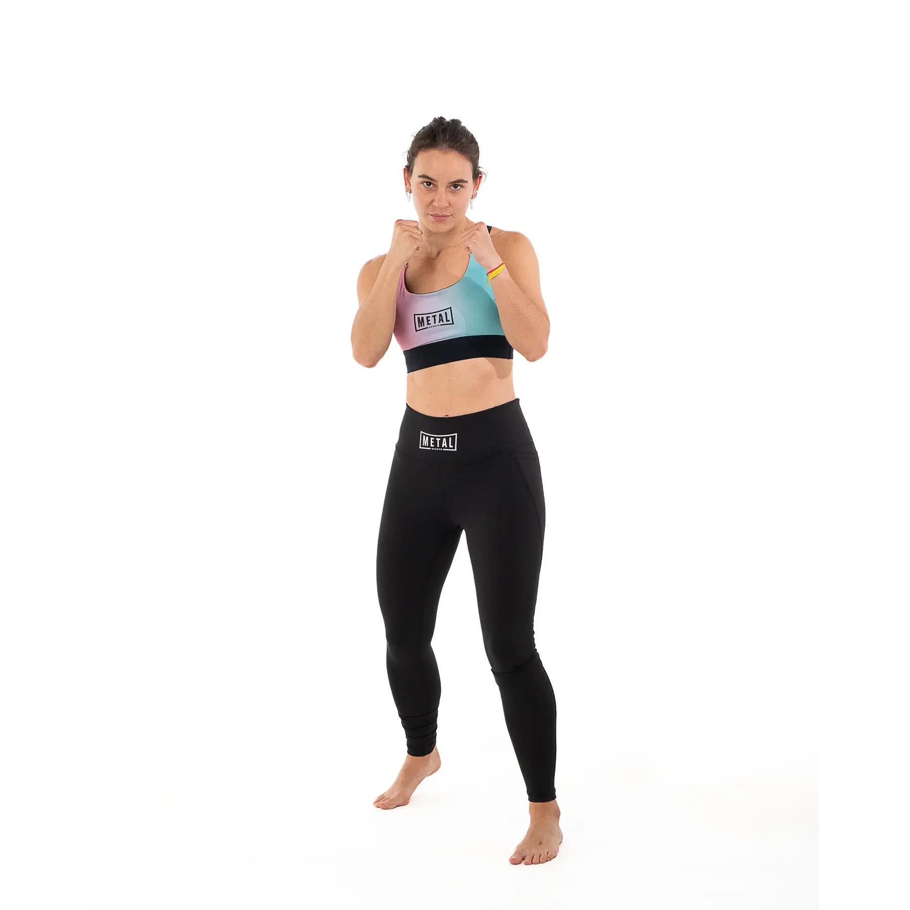Metal Boxe Leggings Para Mulher Preto da Decathlon