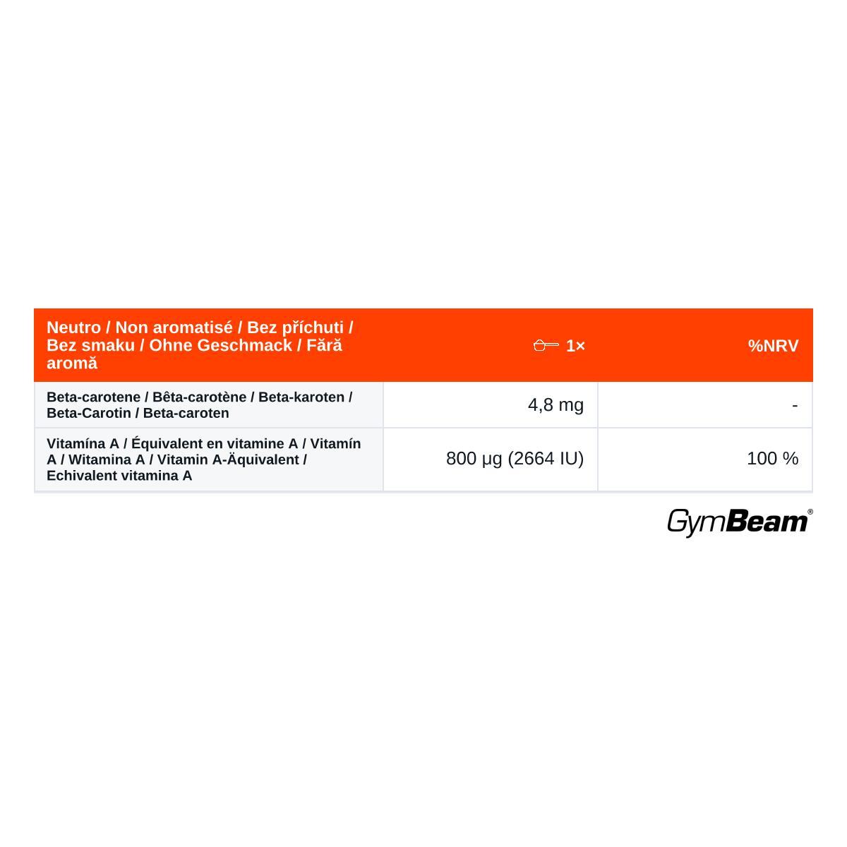 Beta-carotene Provitamina A in capsule 2/3