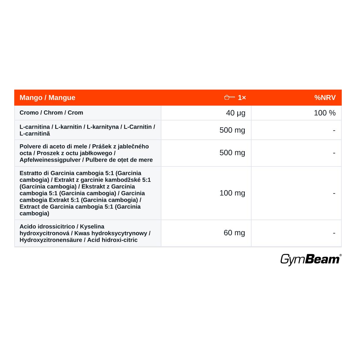 L-karnitin Plus šumivé tablety mango 78 g 2/2