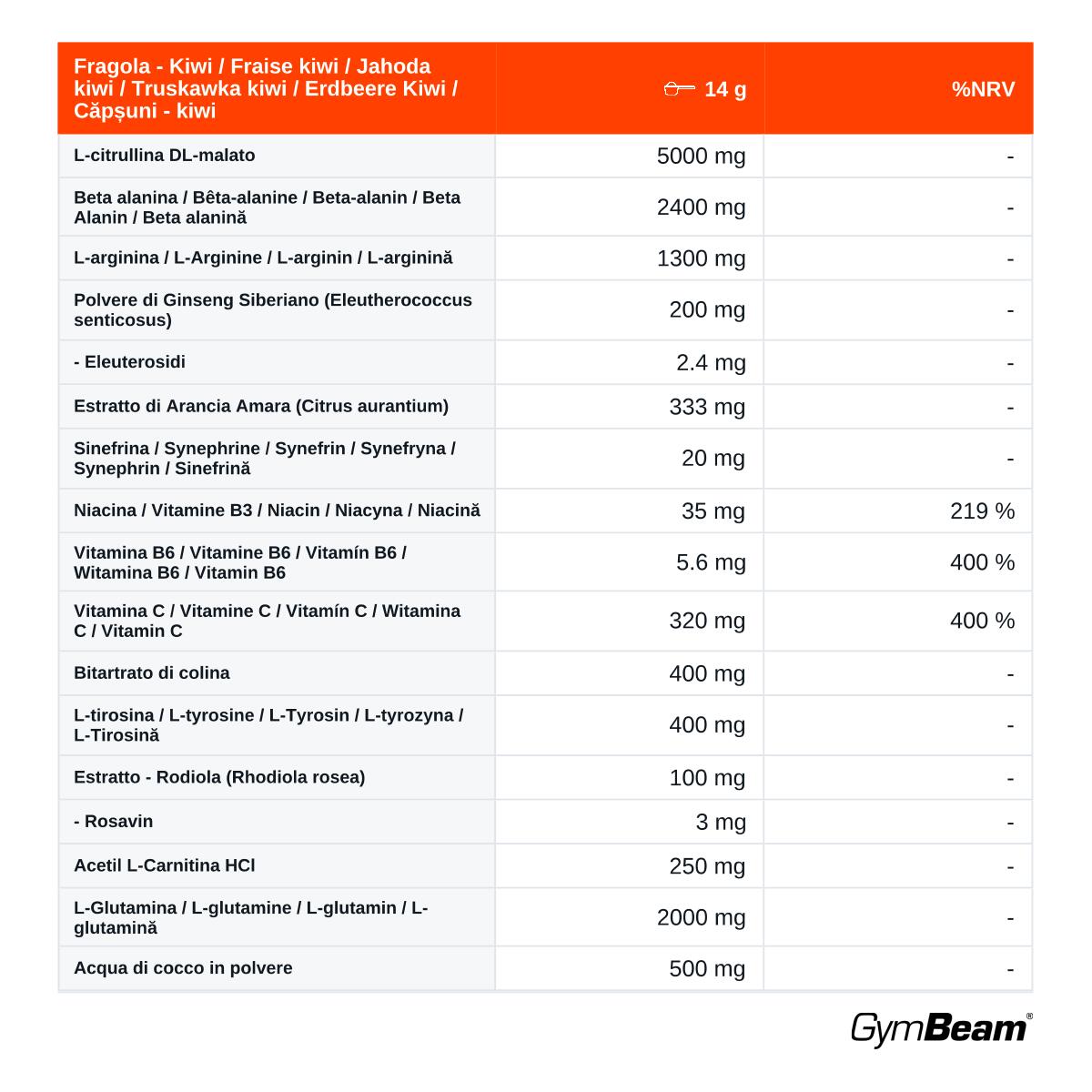 Pre-workout Thor Stim-free prášek bez kofeinu 420 g 2/2