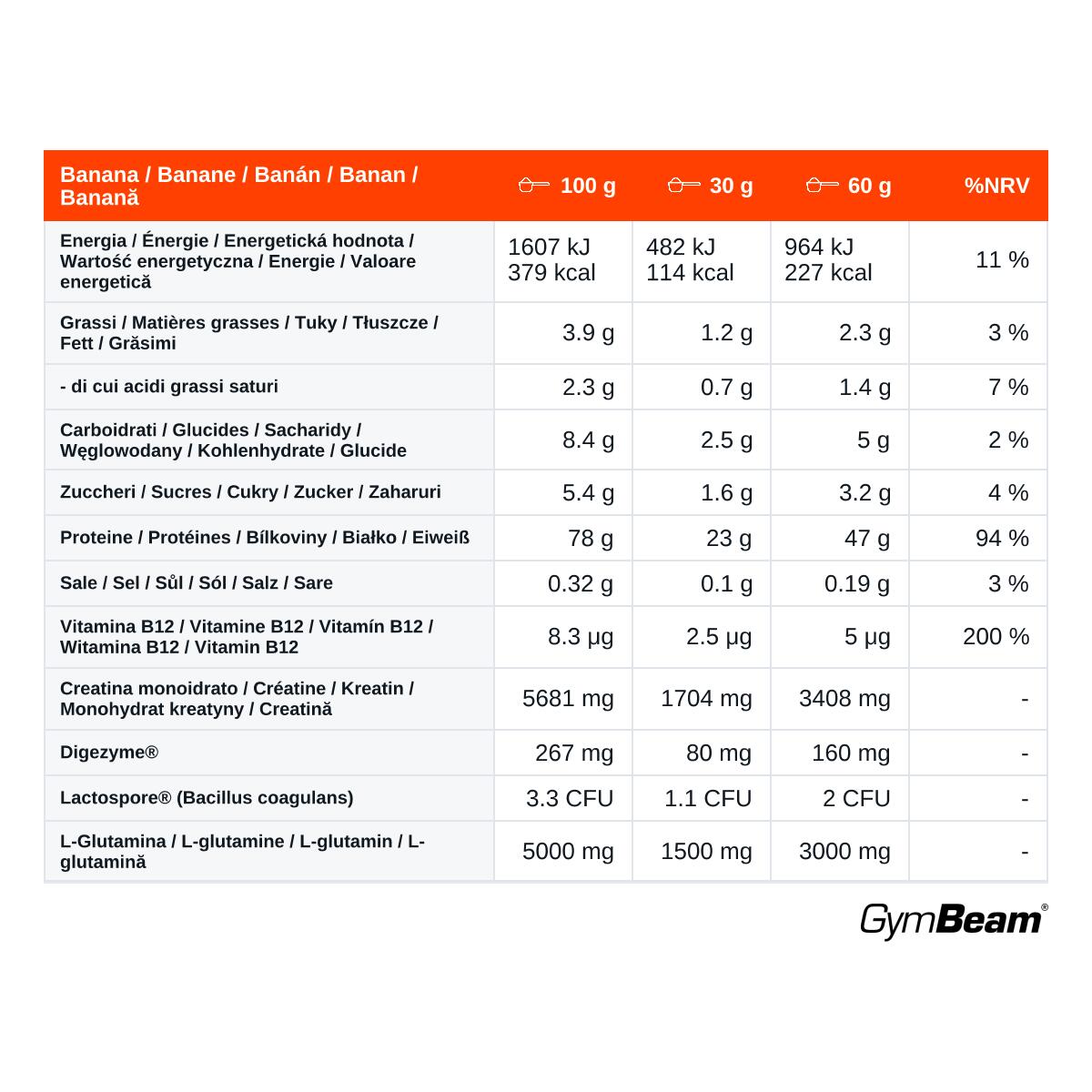 Proteine in polvere Gain Anabolic Protein 1000 g 2/2