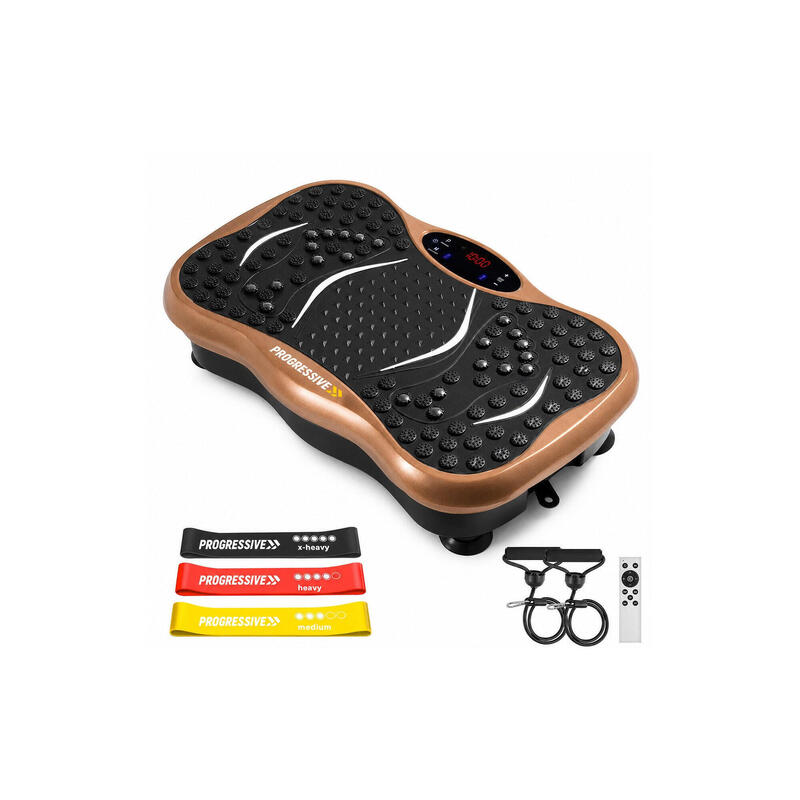 Aparat vibromasaj PROGRESSIVE UltraFit + 5 accesorii - Alb
