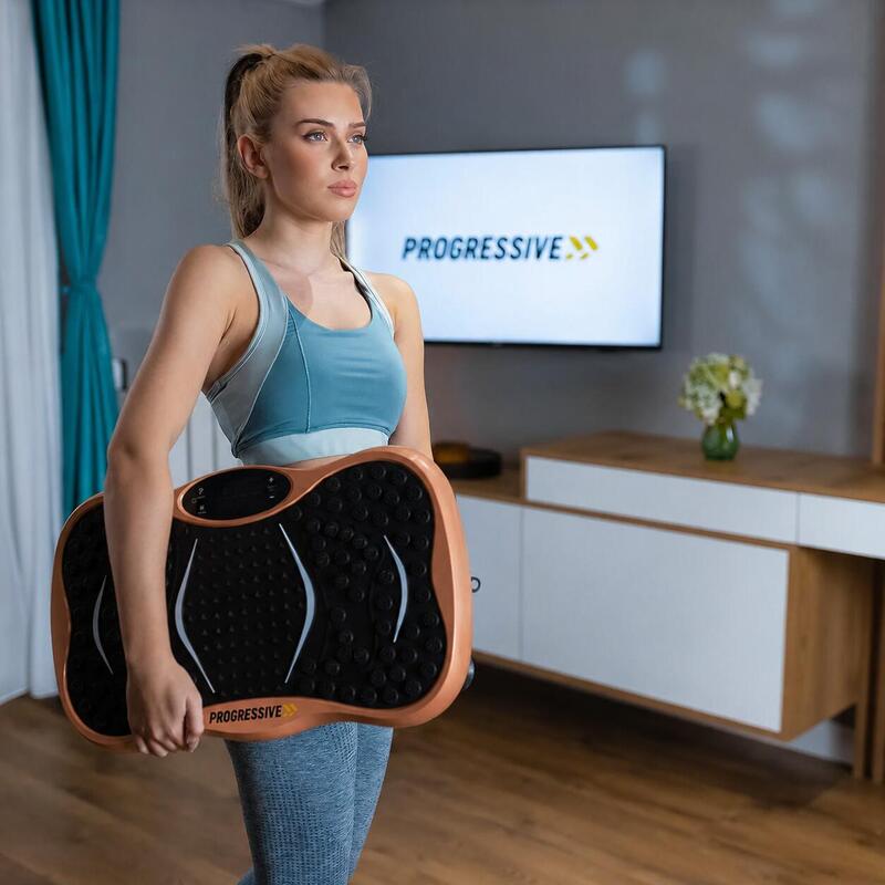 Aparat vibromasaj PROGRESSIVE UltraFit + 5 accesorii - Alb