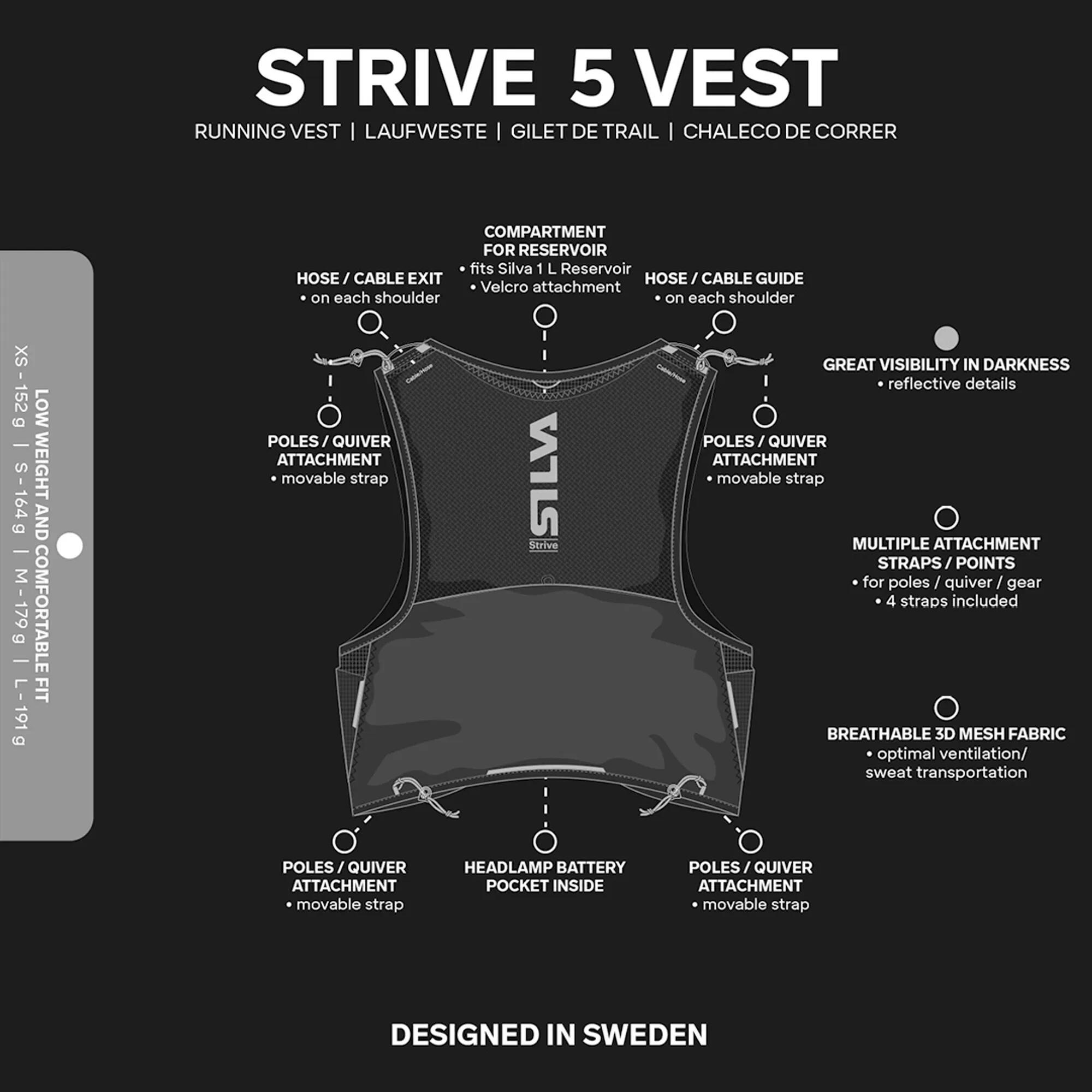 Colete de corrida Trail 5L Strive 6/15