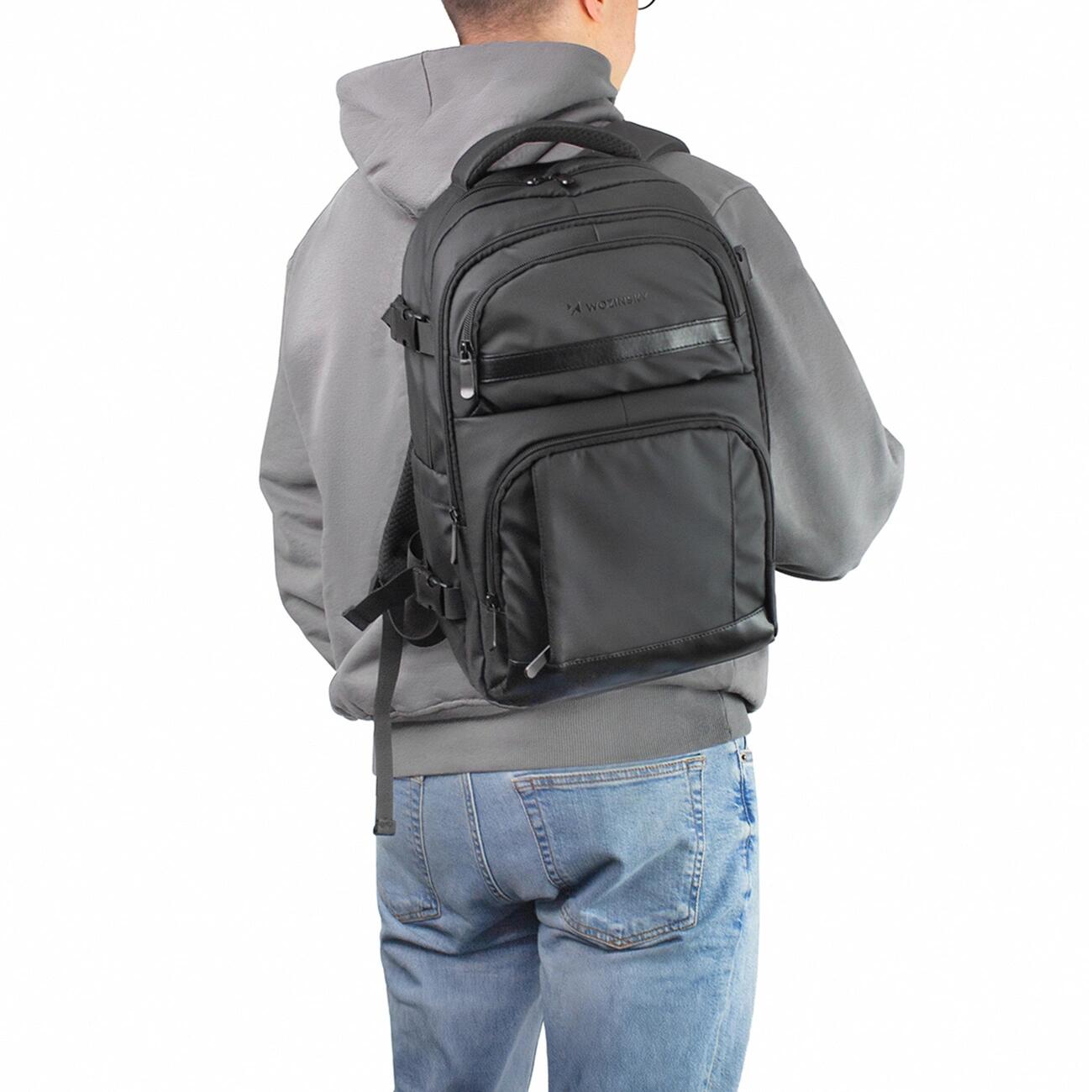 Plecak podróżny bagaż podręczny do samolotu 40x20x25 cm, kieszeń na laptopa, USB 9/11