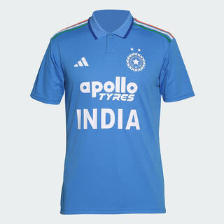 Adidas INDCRI ODI FJSY Men Cricket Jersey Blue
