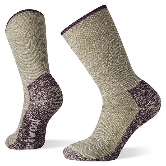 Women's Mountaineer Classic Maximum Cushion Merino Hiking Socks - Taupe/Plum