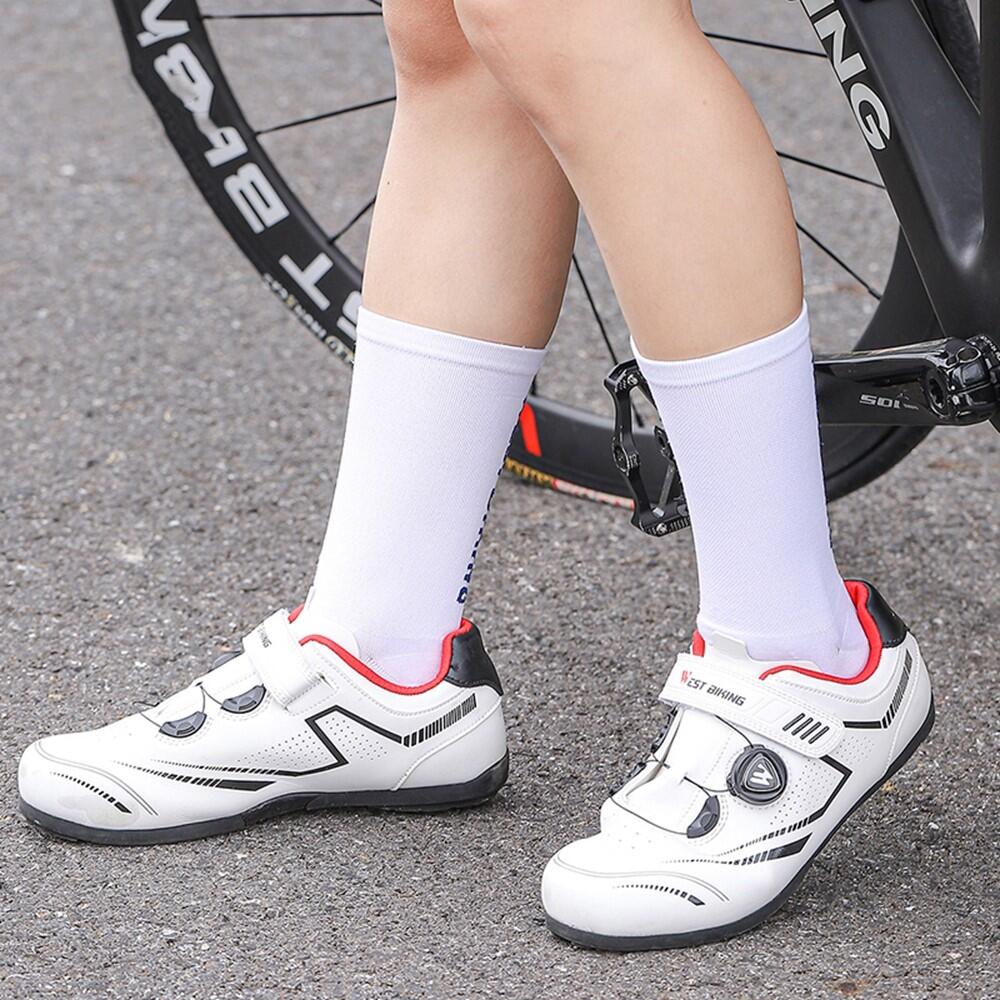 Chaussettes de cyclisme respirantes antidérapantes WEST BIKING 3/4