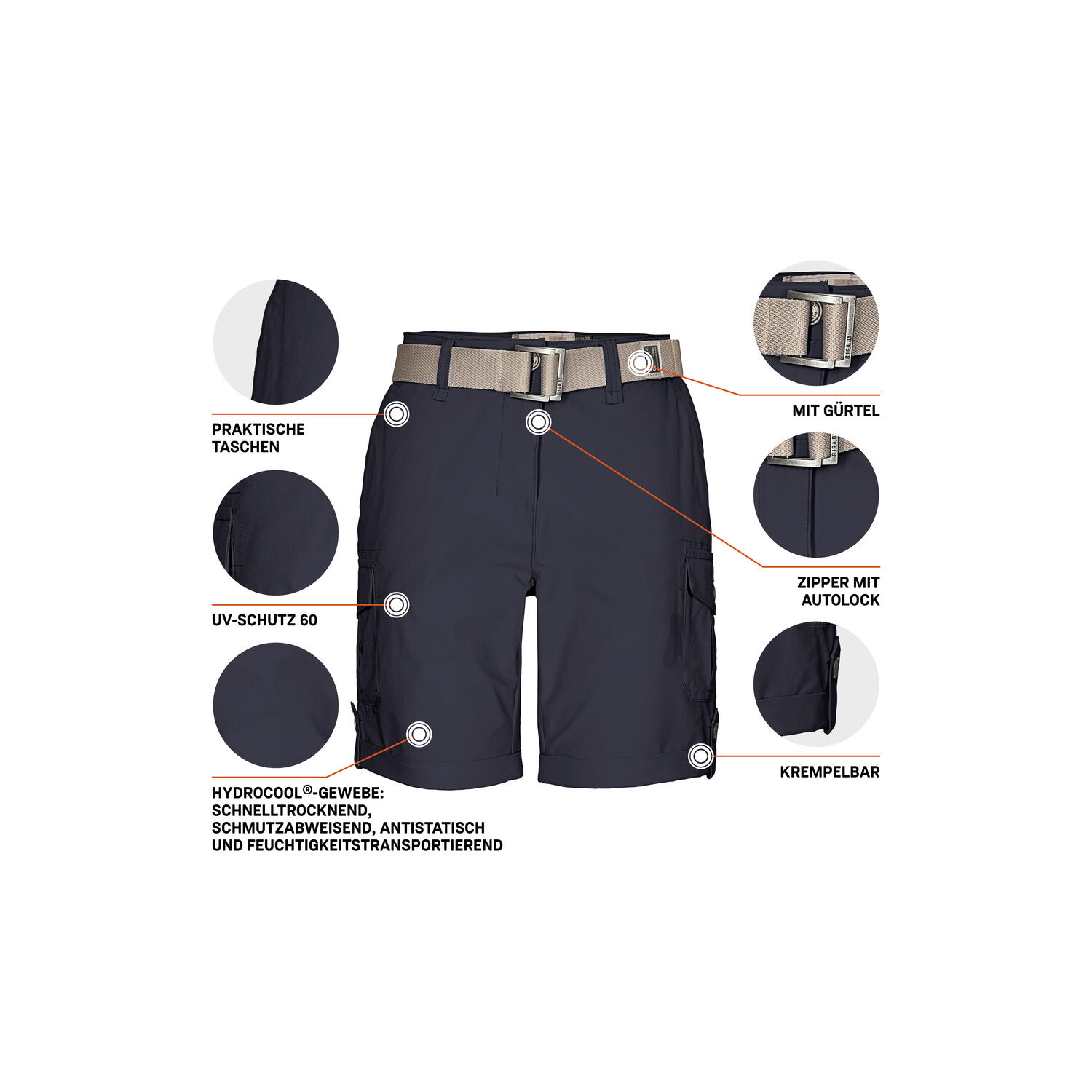 Damen Shorts GS 6 WMN SHRTS 5/6