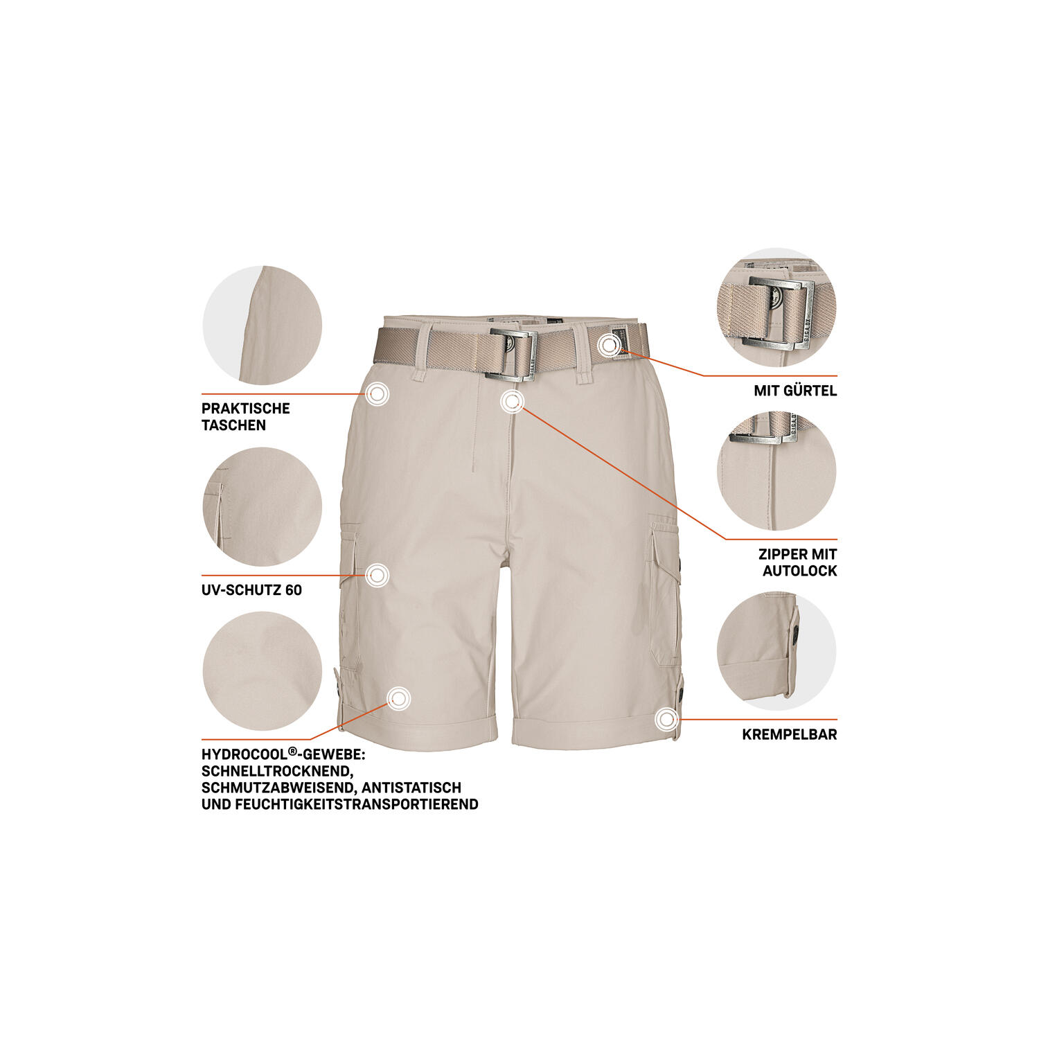 Damen Shorts GS 6 WMN SHRTS 5/6