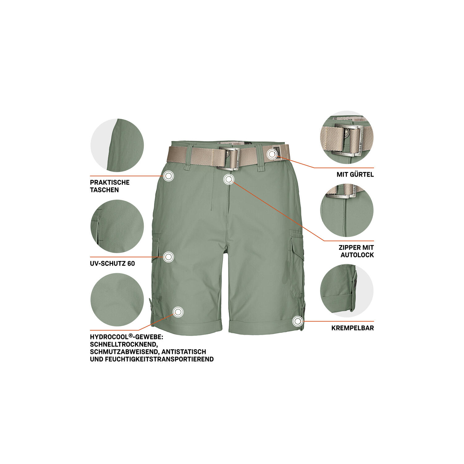 Damen Shorts GS 6 WMN SHRTS 5/6