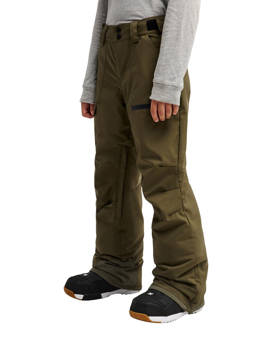 Pantalón técnico de snow UTILITY 20K Verde Niño 3/4