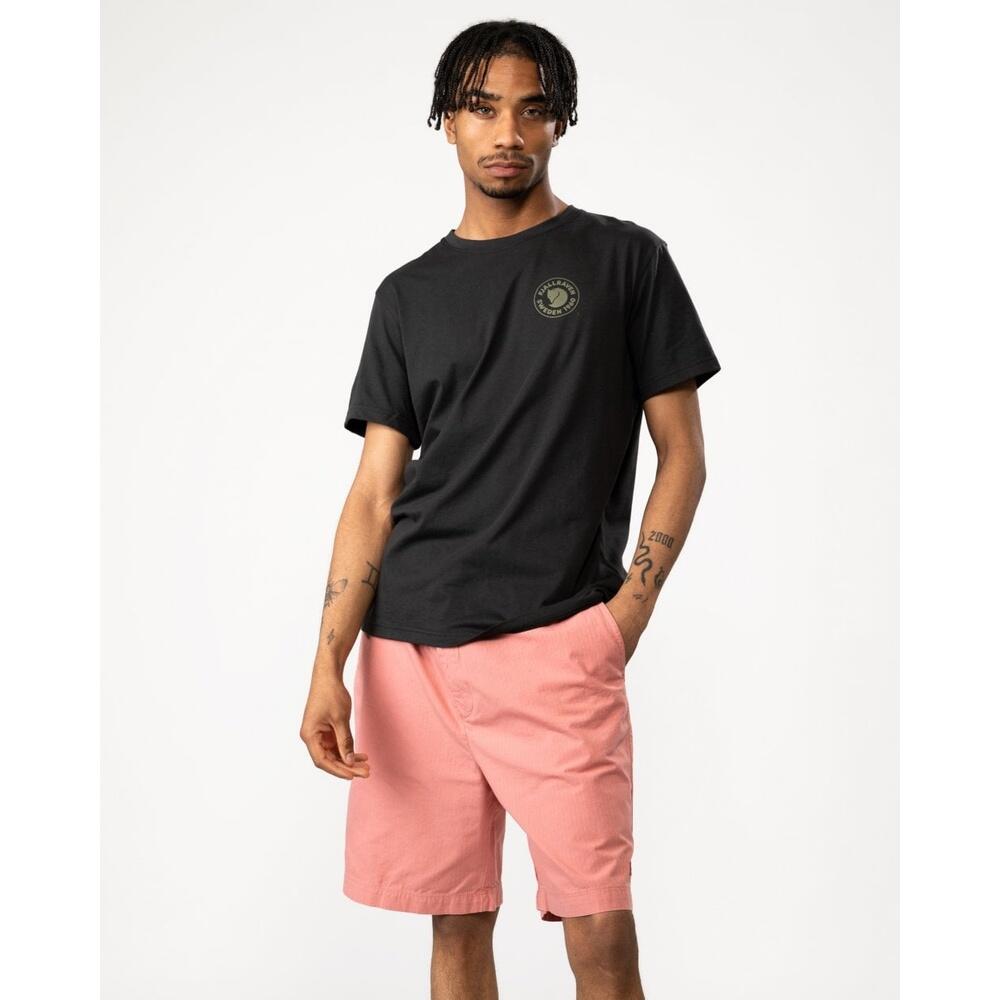 Camiseta Negra Fjallraven 1960 Logo T-shirt Black Funcional y Duradera 6/6